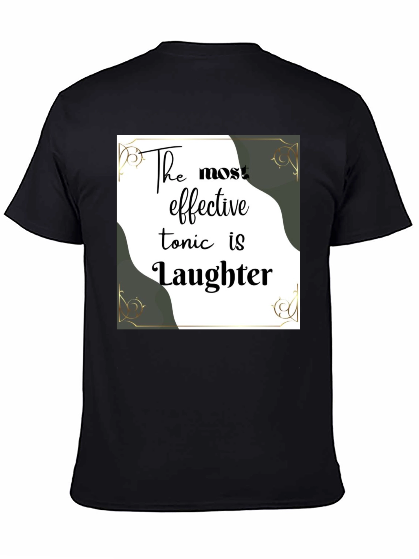 Laughter Tonic Black Graphic Tee