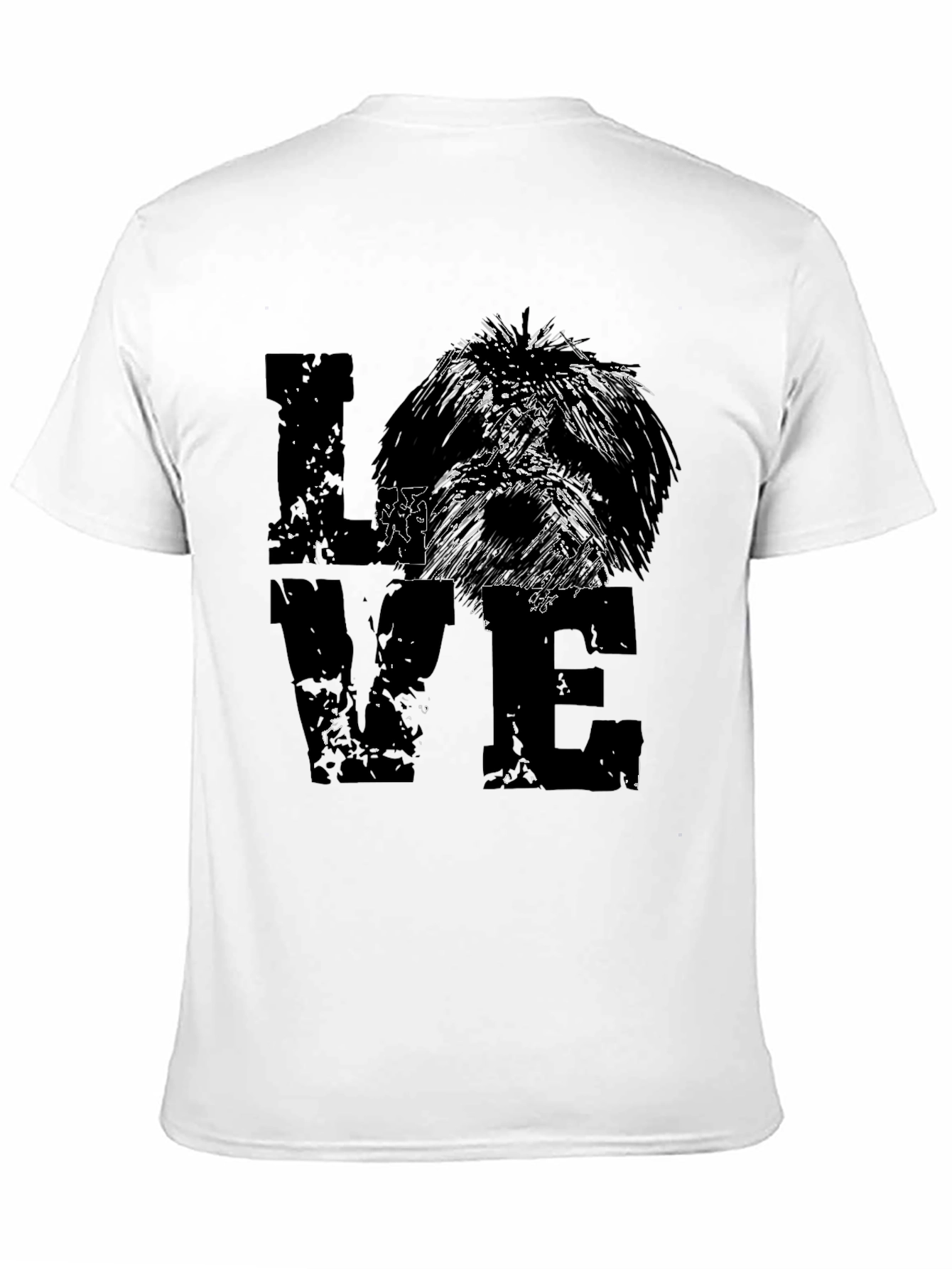 Dog LOVE Graphic Tee - Unisex Black T-Shirt