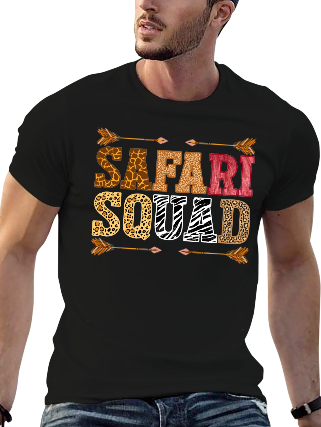 Safari Squad Animal Print Graphic T-Shirt