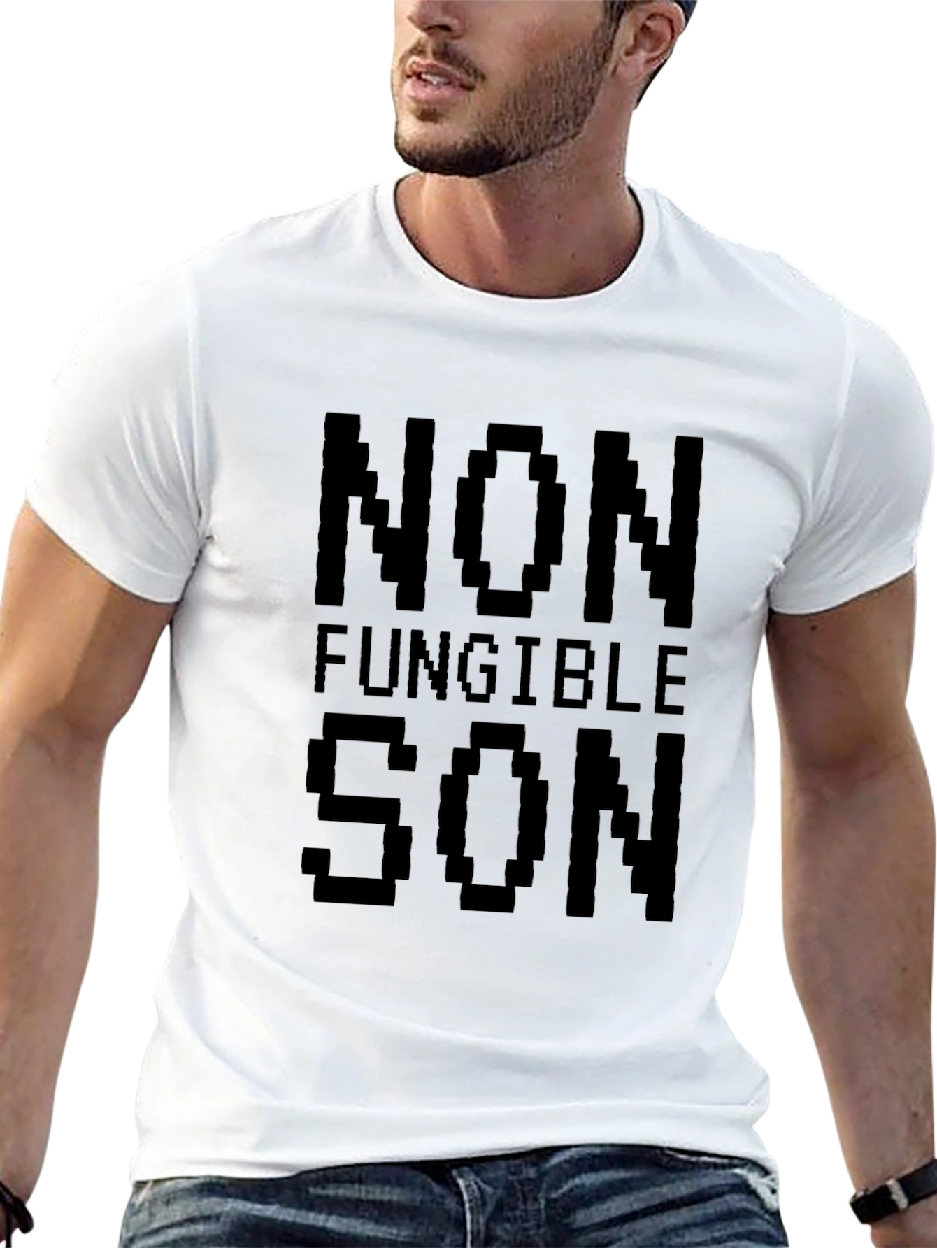 Non Fungible Son Black Graphic Tee