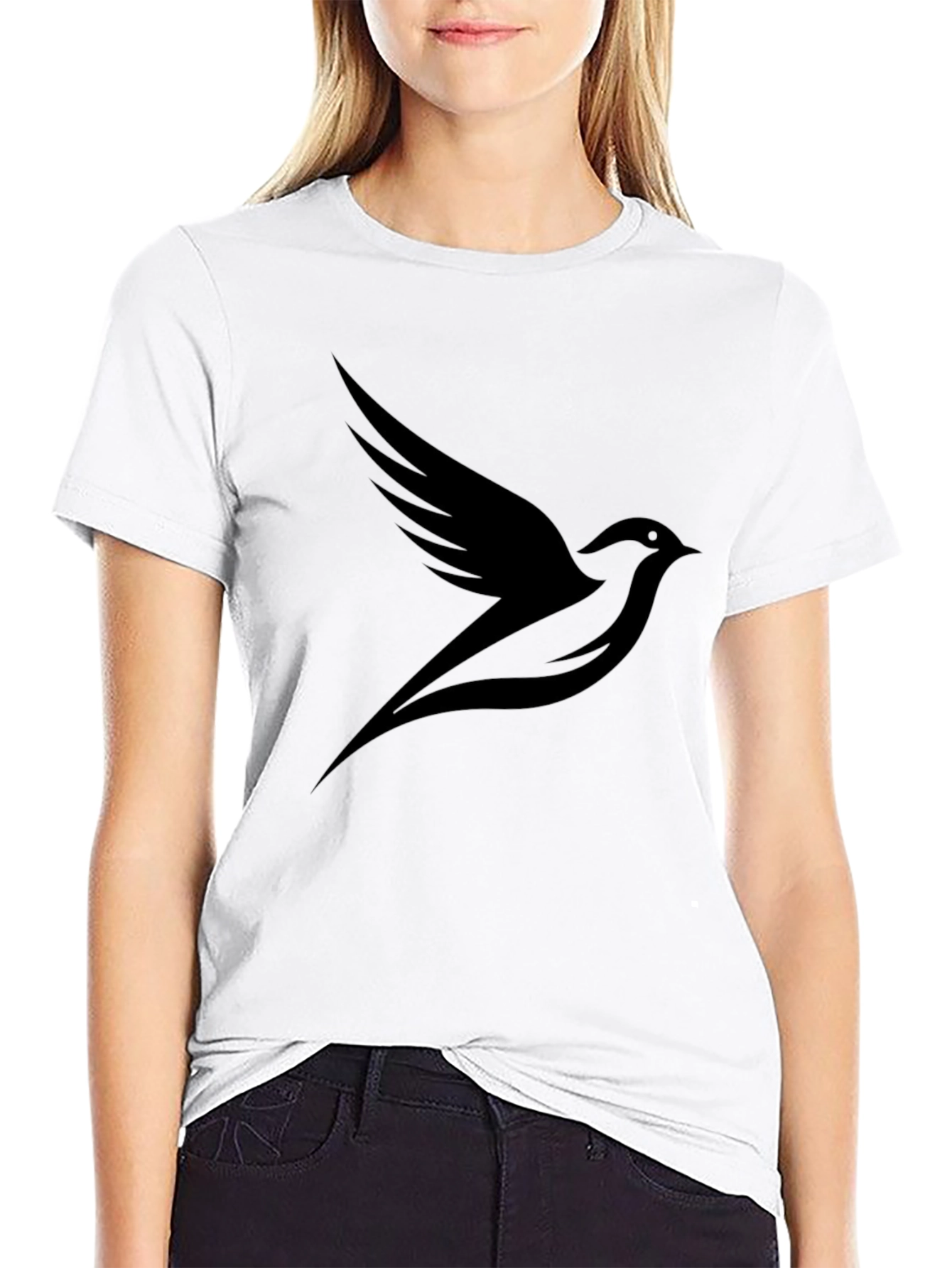 Black Bird Graphic Tee - Stylish Casual Wear