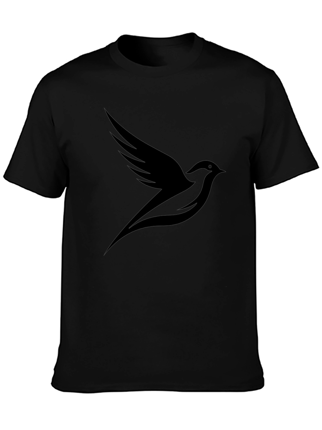 Black Bird Graphic Tee - Stylish Casual Wear