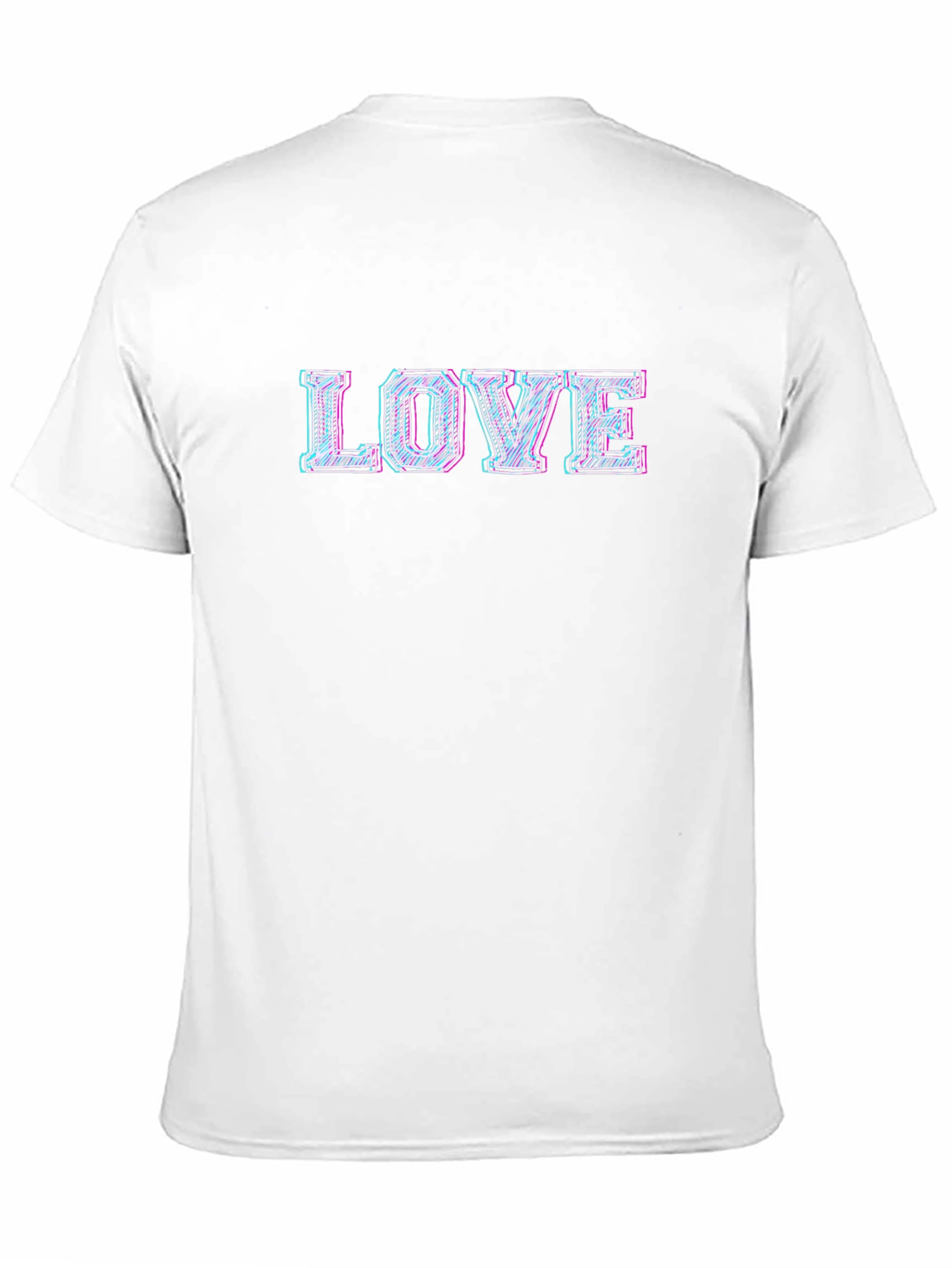 LOVE Graphic Print Mens Black T-Shirt