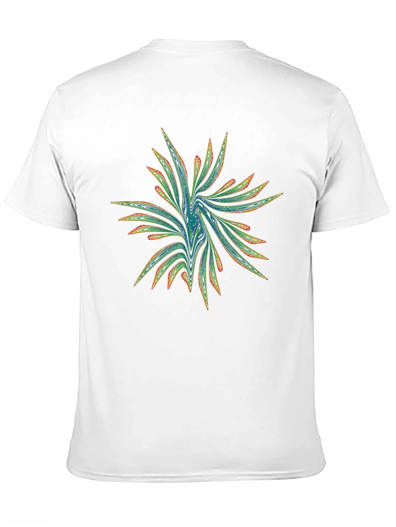 Abstract Fractal Graphic Print Mens T-Shirt