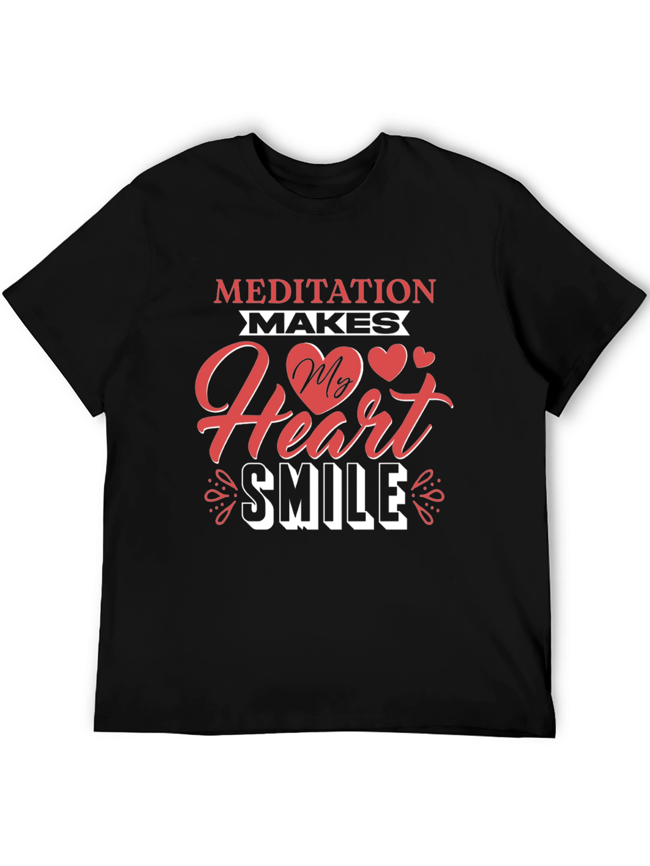 Meditation Makes My Heart Smile Graphic Tee
