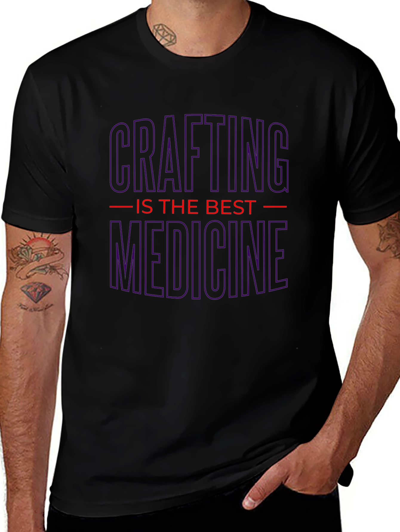Crafting is the Best Medicine T-Shirt