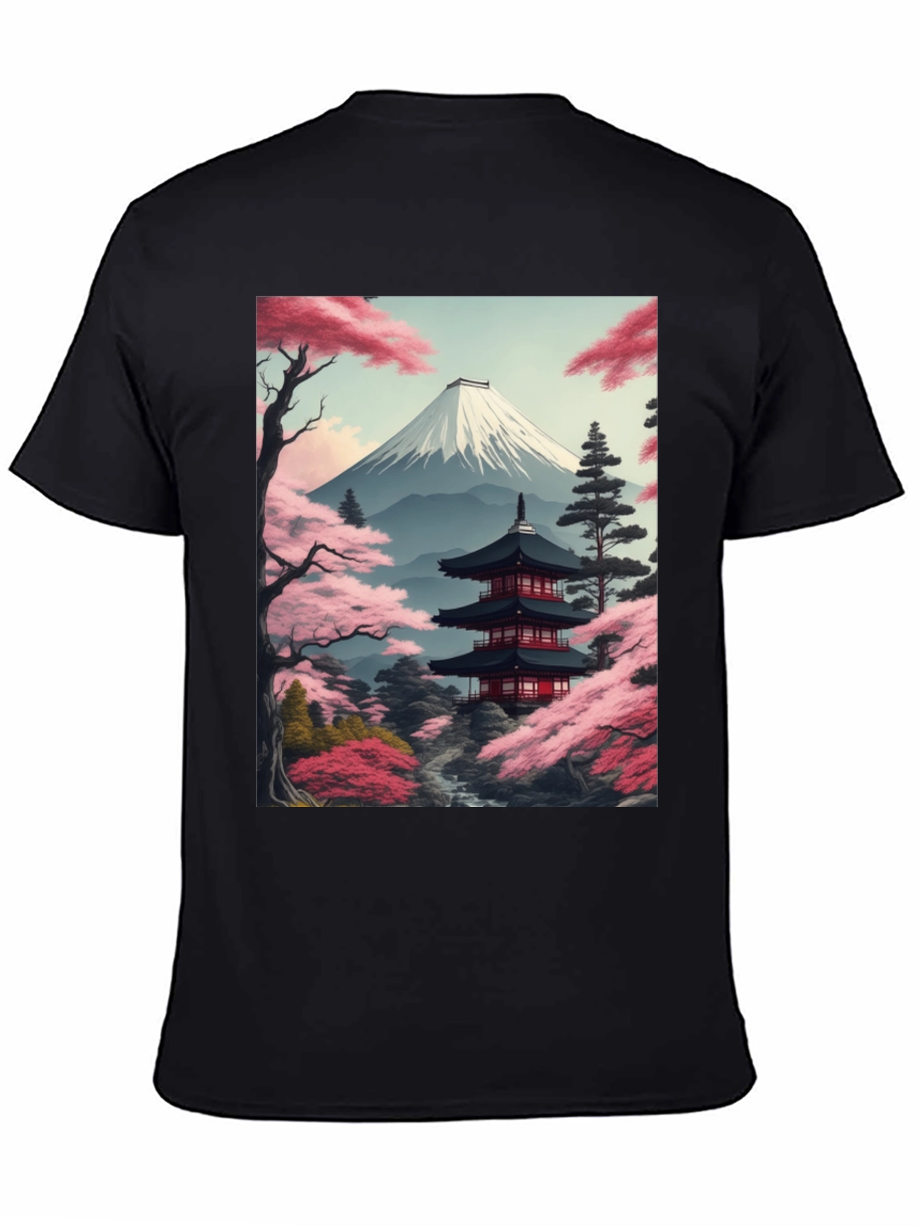 Mount Fuji Japan Art Graphic Tee