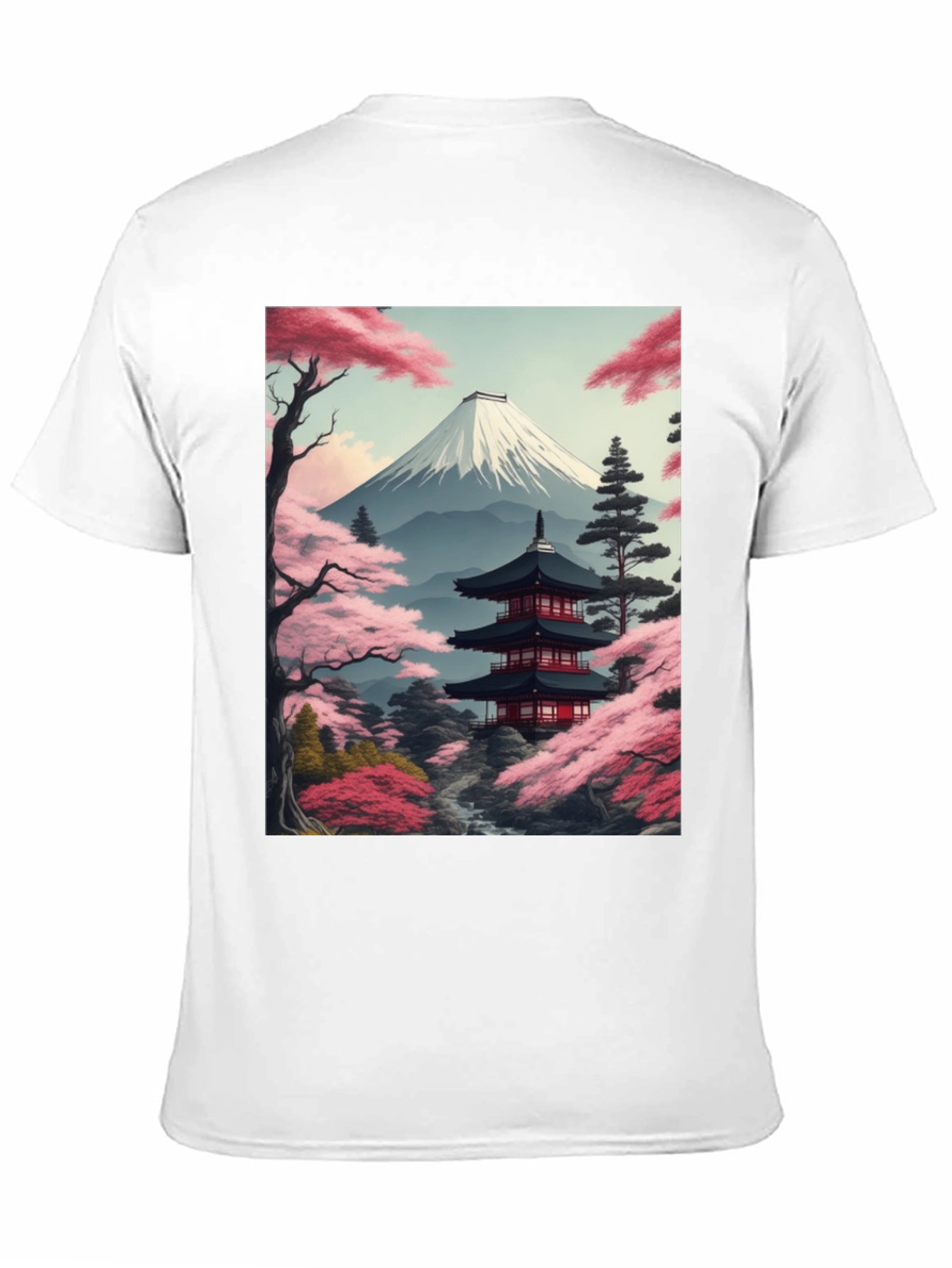 Mount Fuji Japan Art Graphic Tee