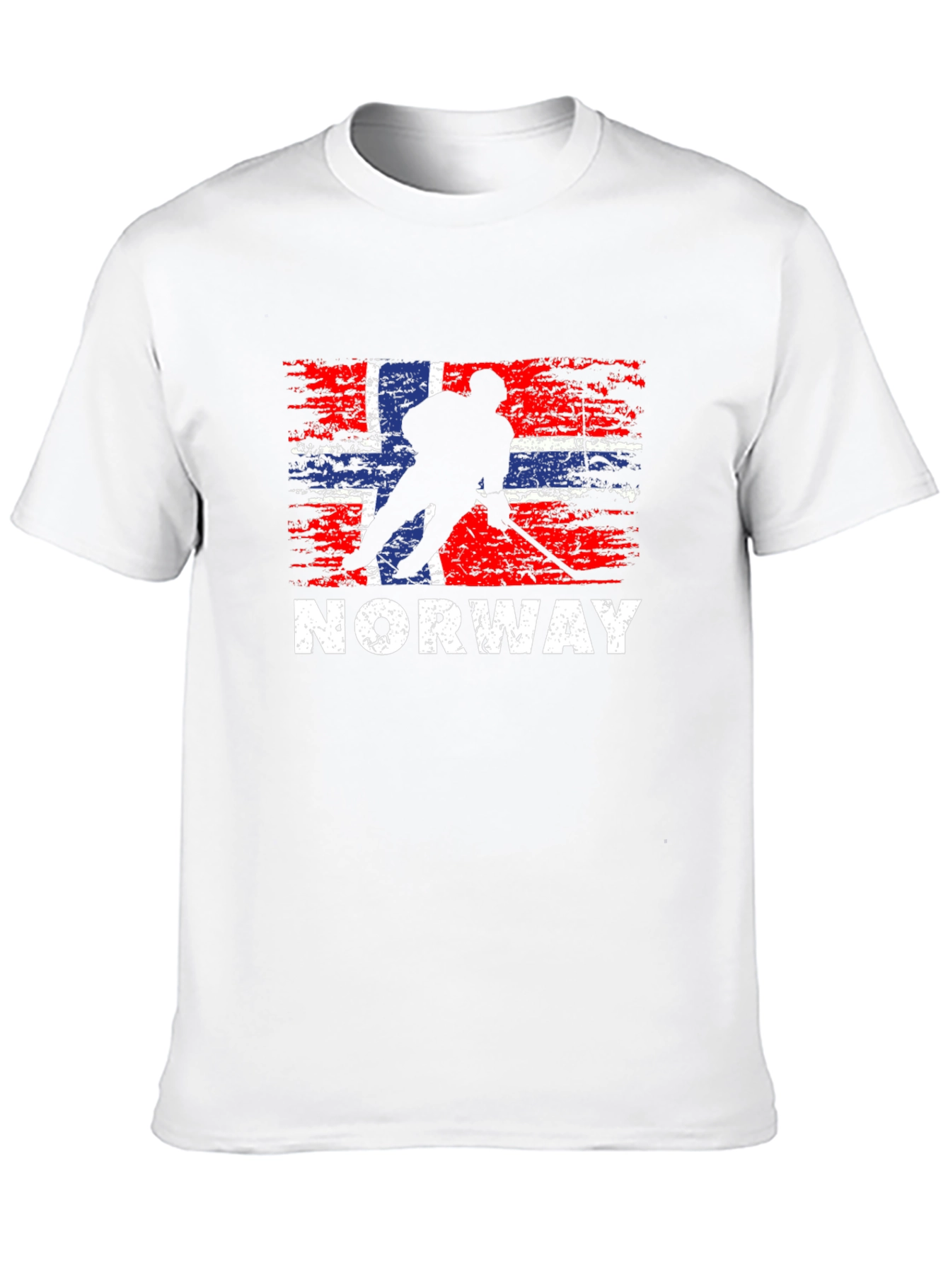 Norway Hockey Flag T-Shirt - Black