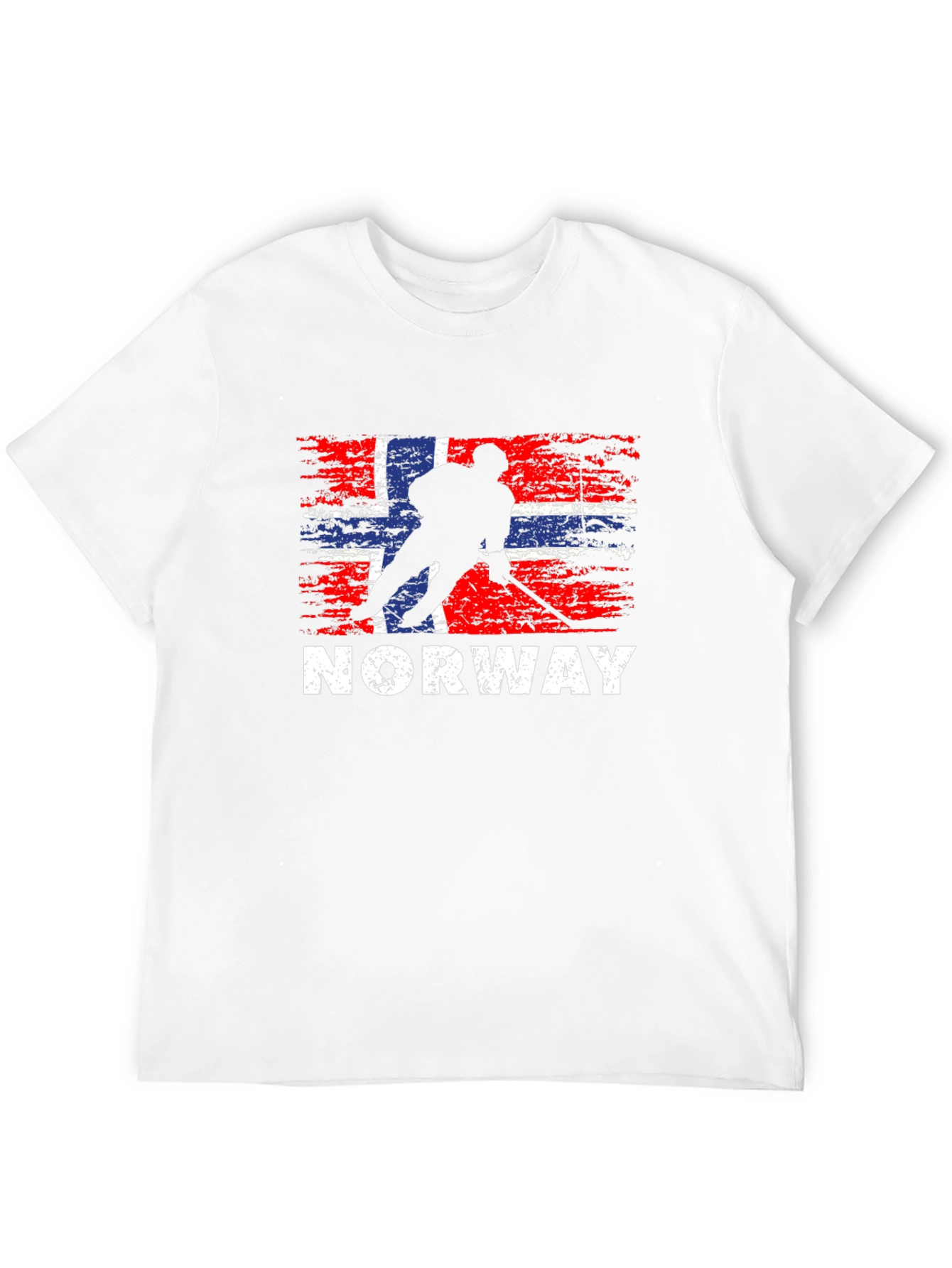 Norway Hockey Flag T-Shirt - Black