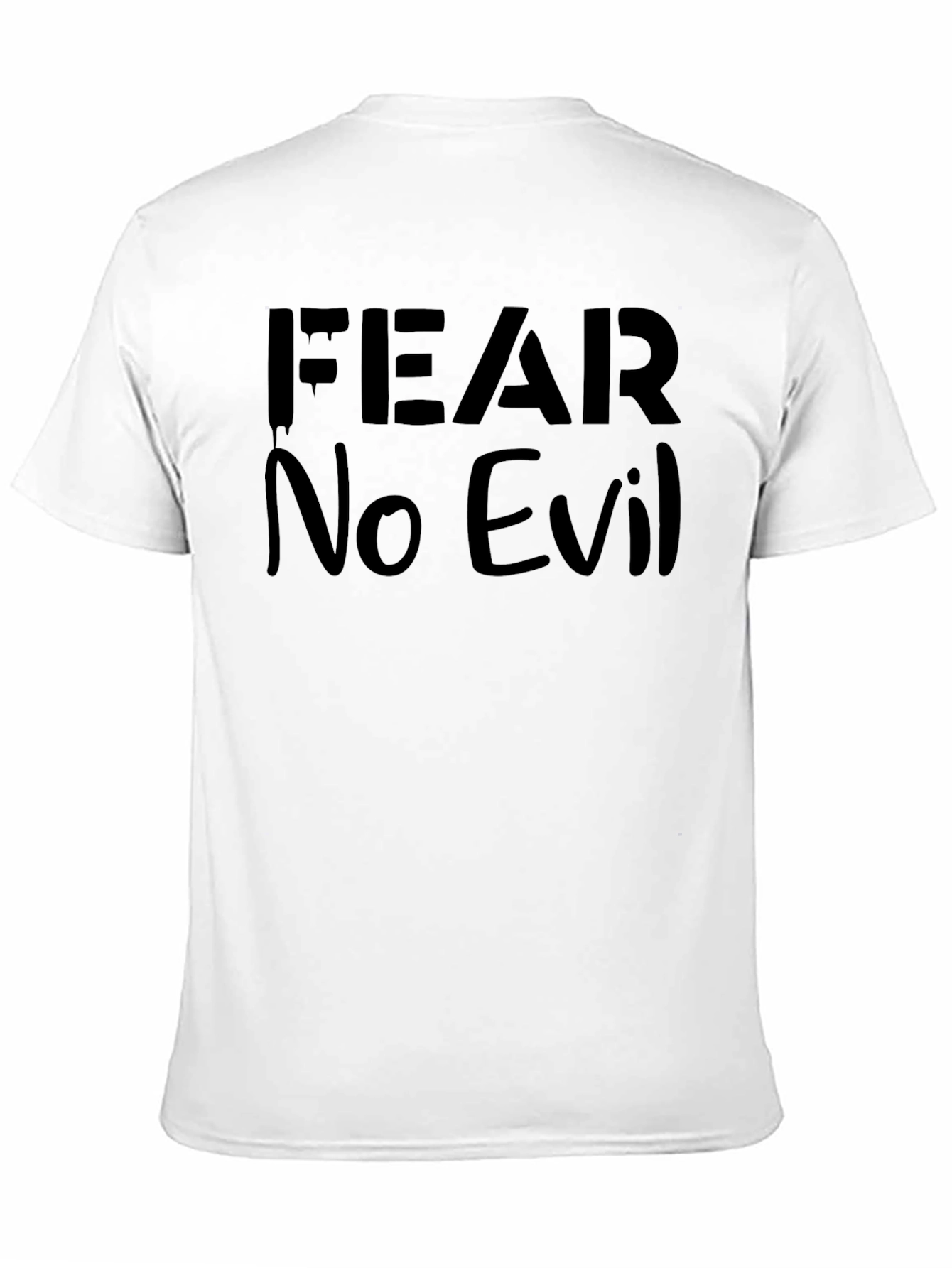 Fear No Evil Graphic Tee - Mens Black T-Shirt