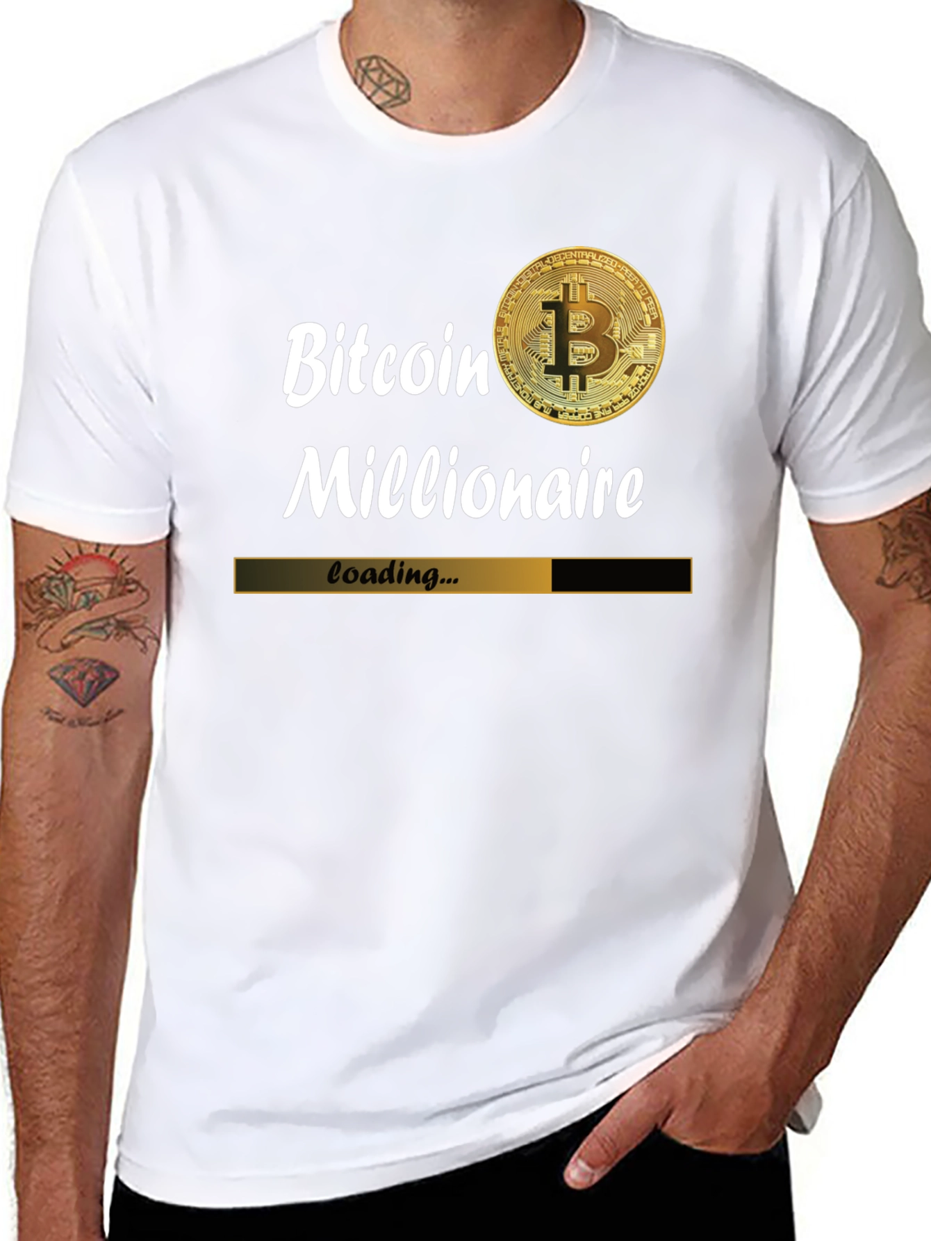 Bitcoin Millionaire Loading T-Shirt