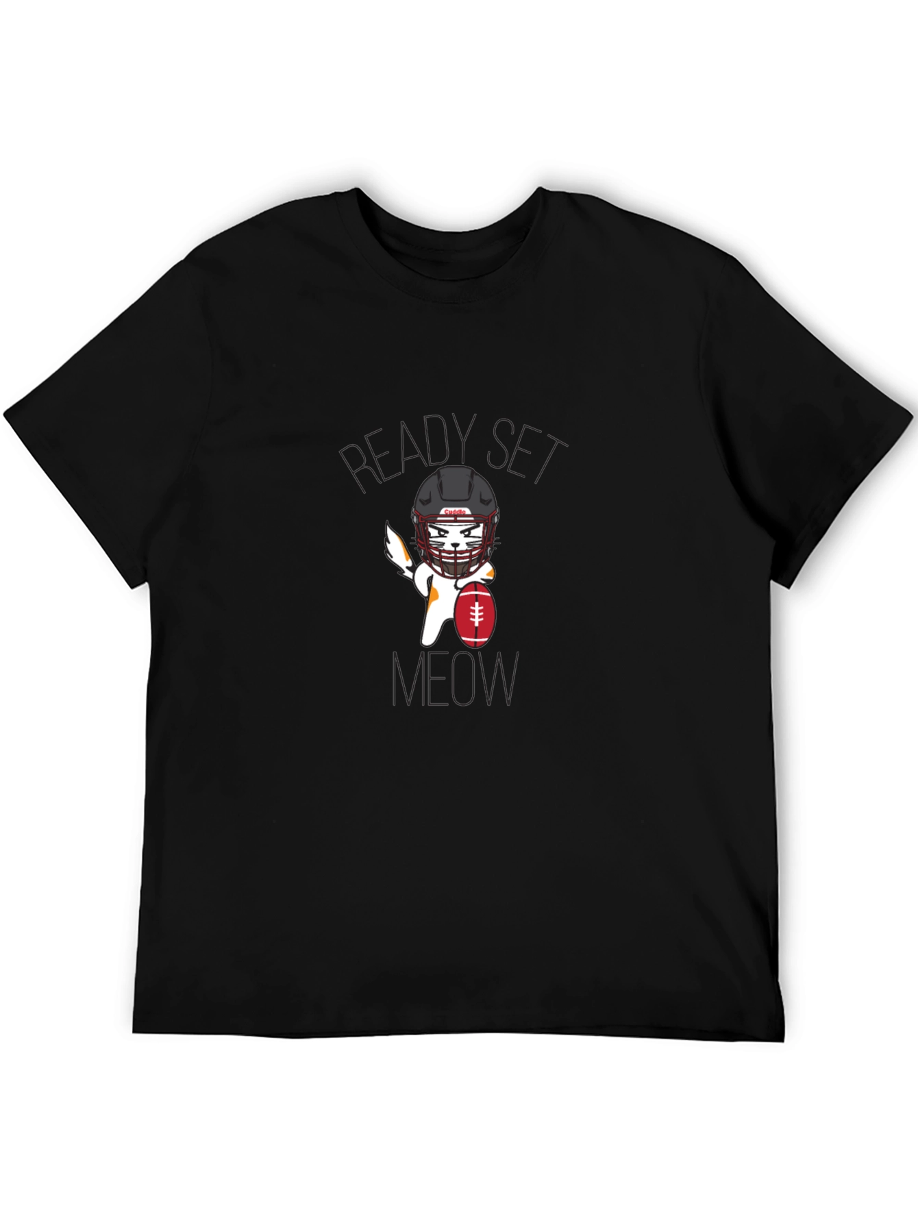 Ready Set Meow Football T-Shirt
