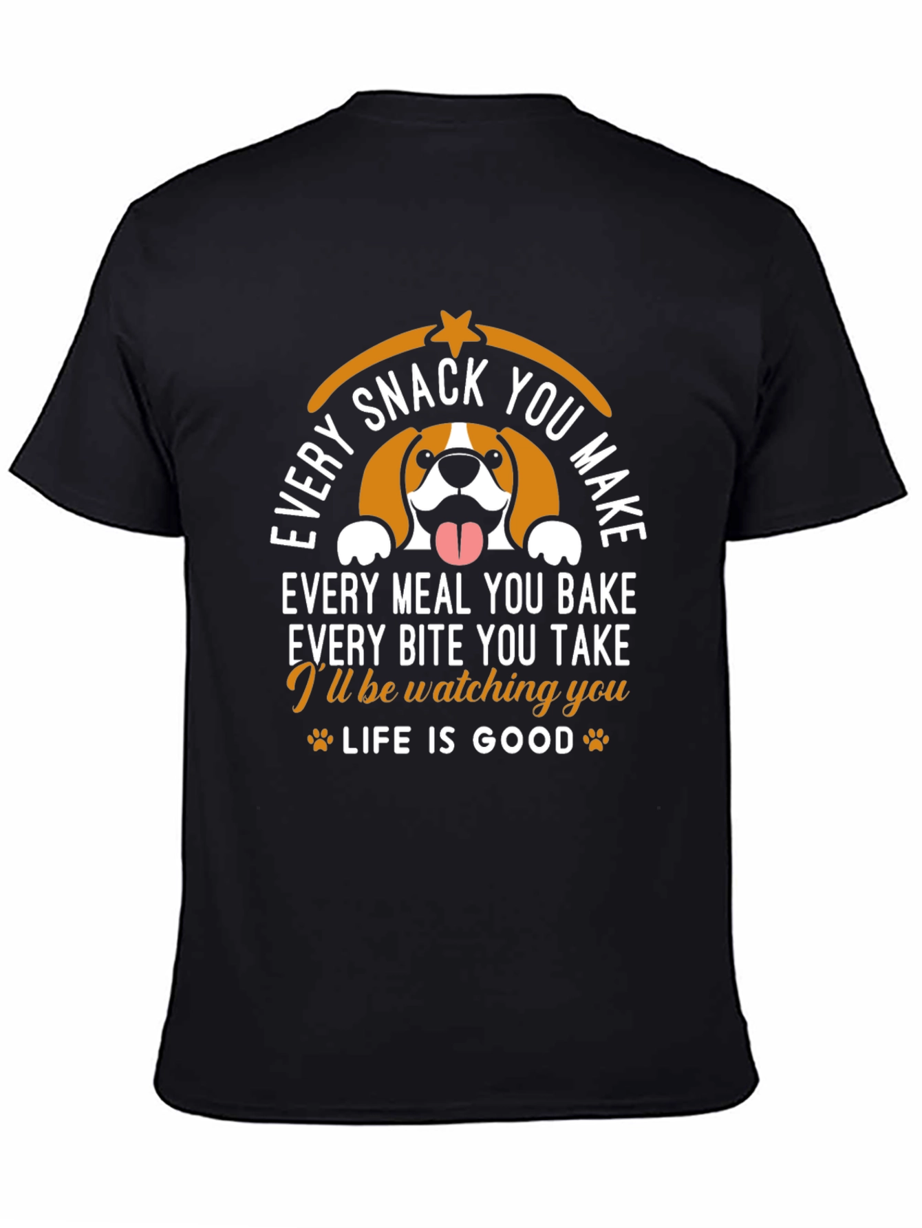 Funny Dog Watching You Graphic T-Shirt