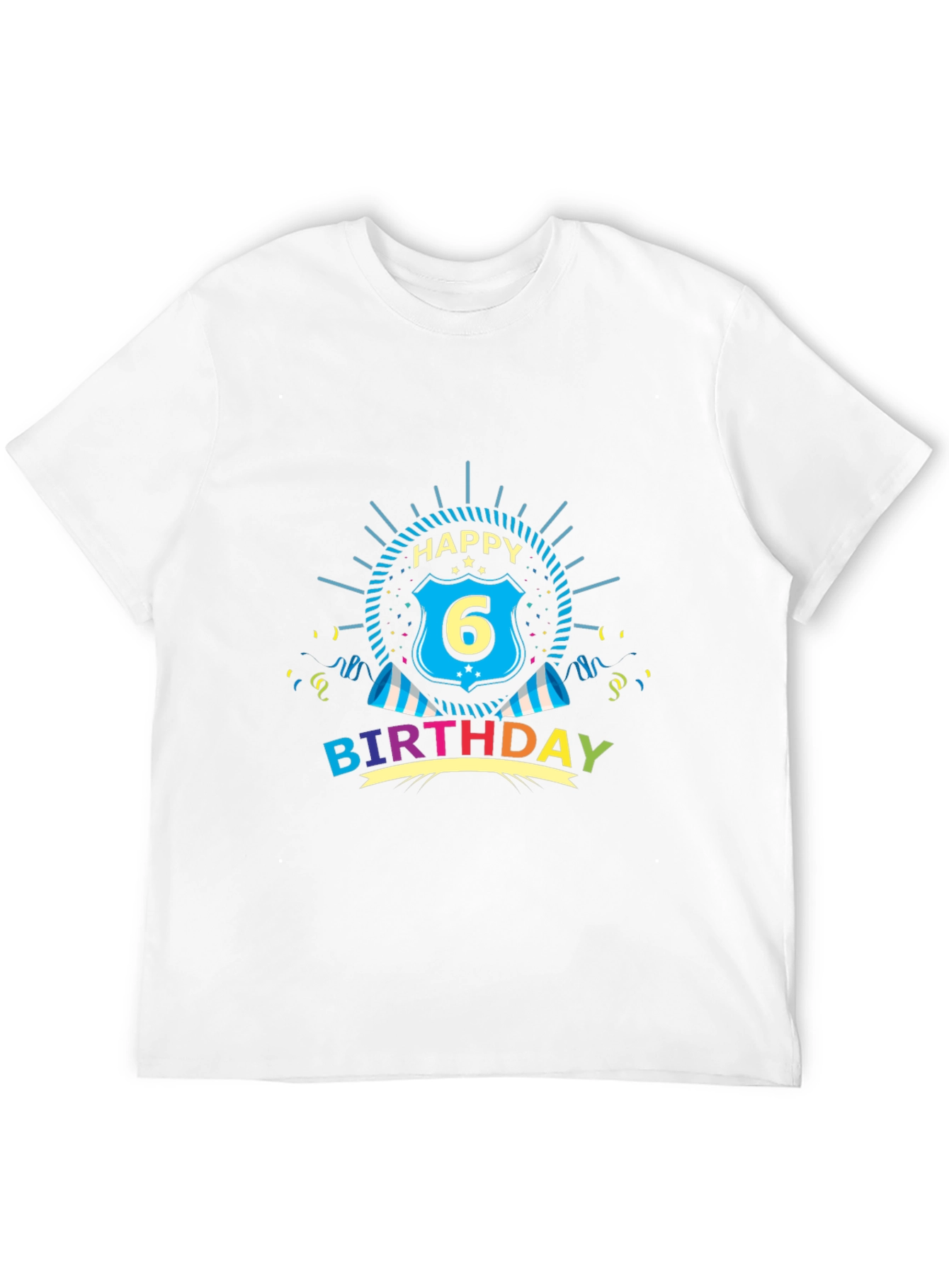 Happy 6th Birthday Graphic Tee