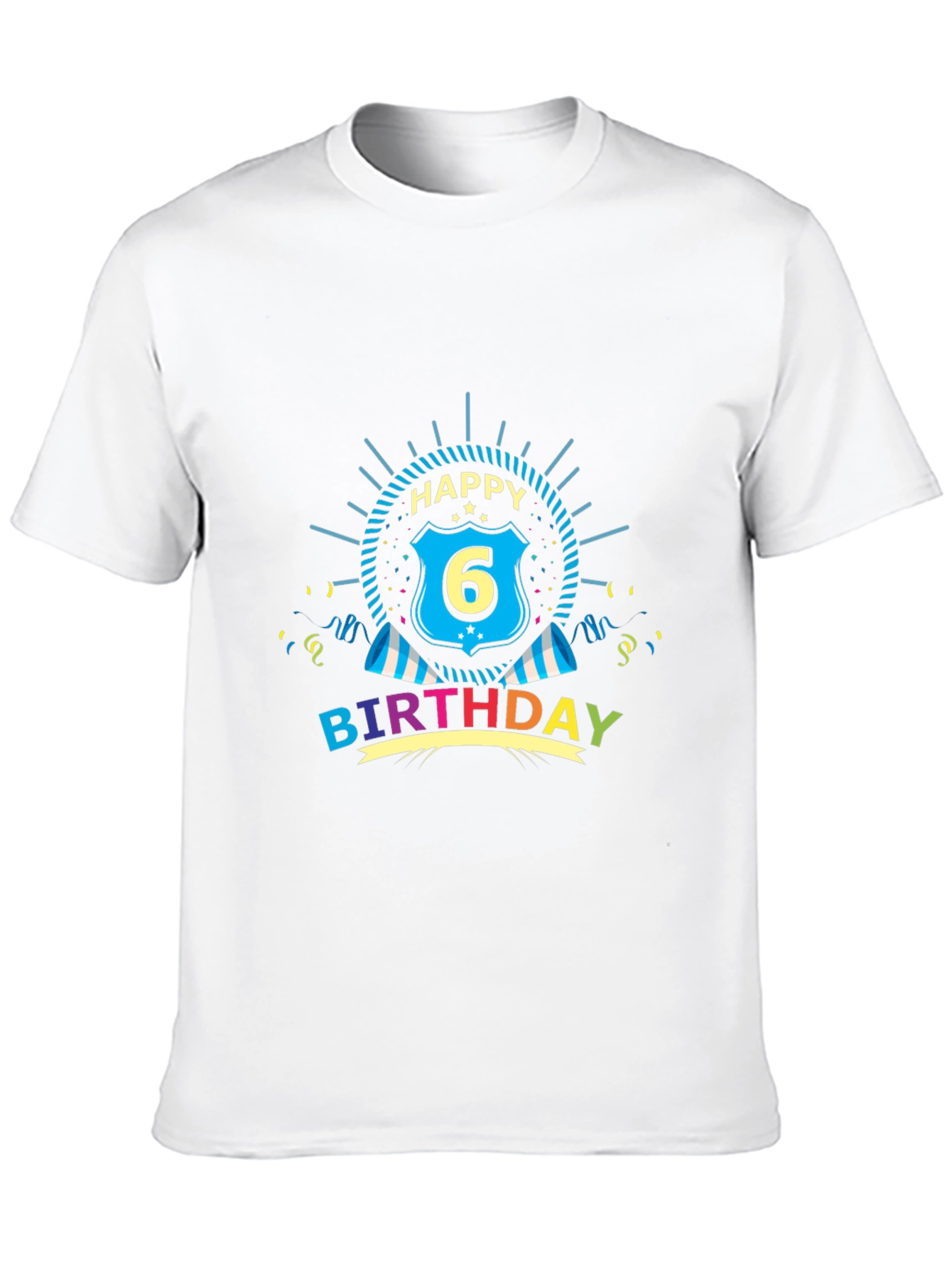 Happy 6th Birthday Graphic Tee
