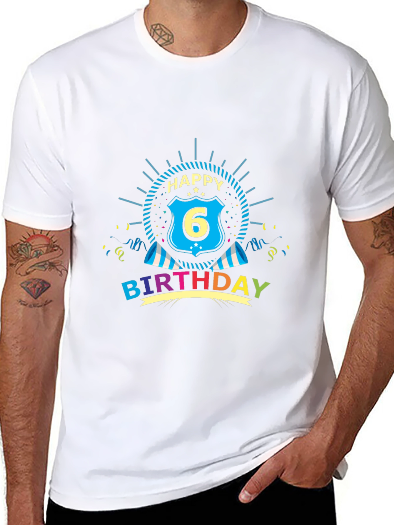 Happy 6th Birthday Graphic Tee