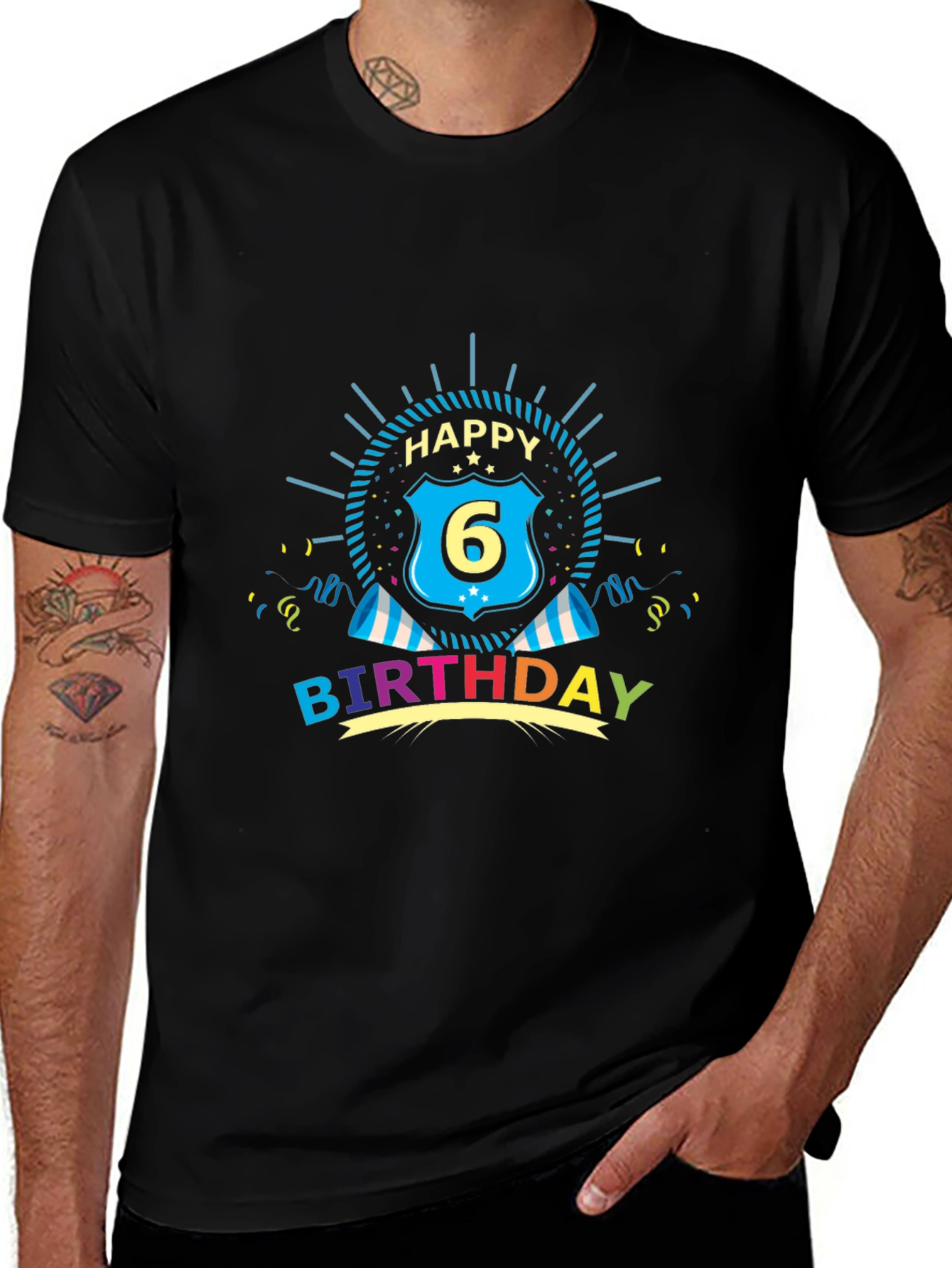 Happy 6th Birthday Graphic Tee