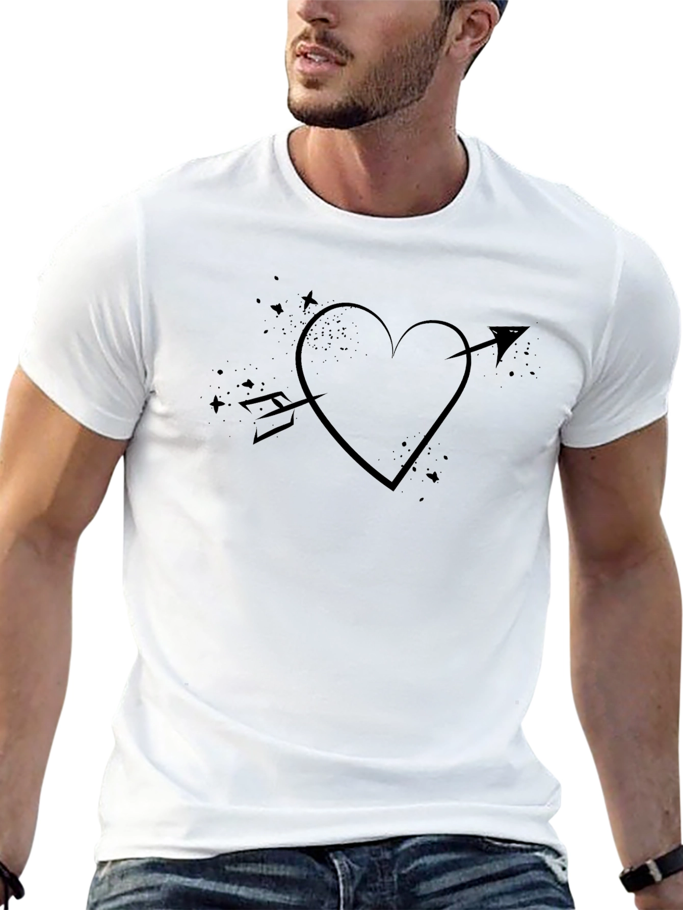 Heart Arrow Graphic T-Shirt