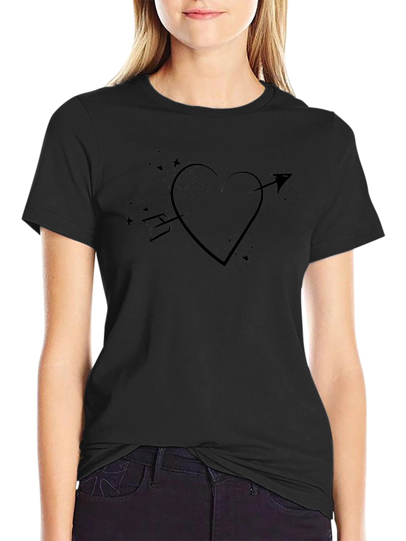 Heart Arrow Graphic T-Shirt
