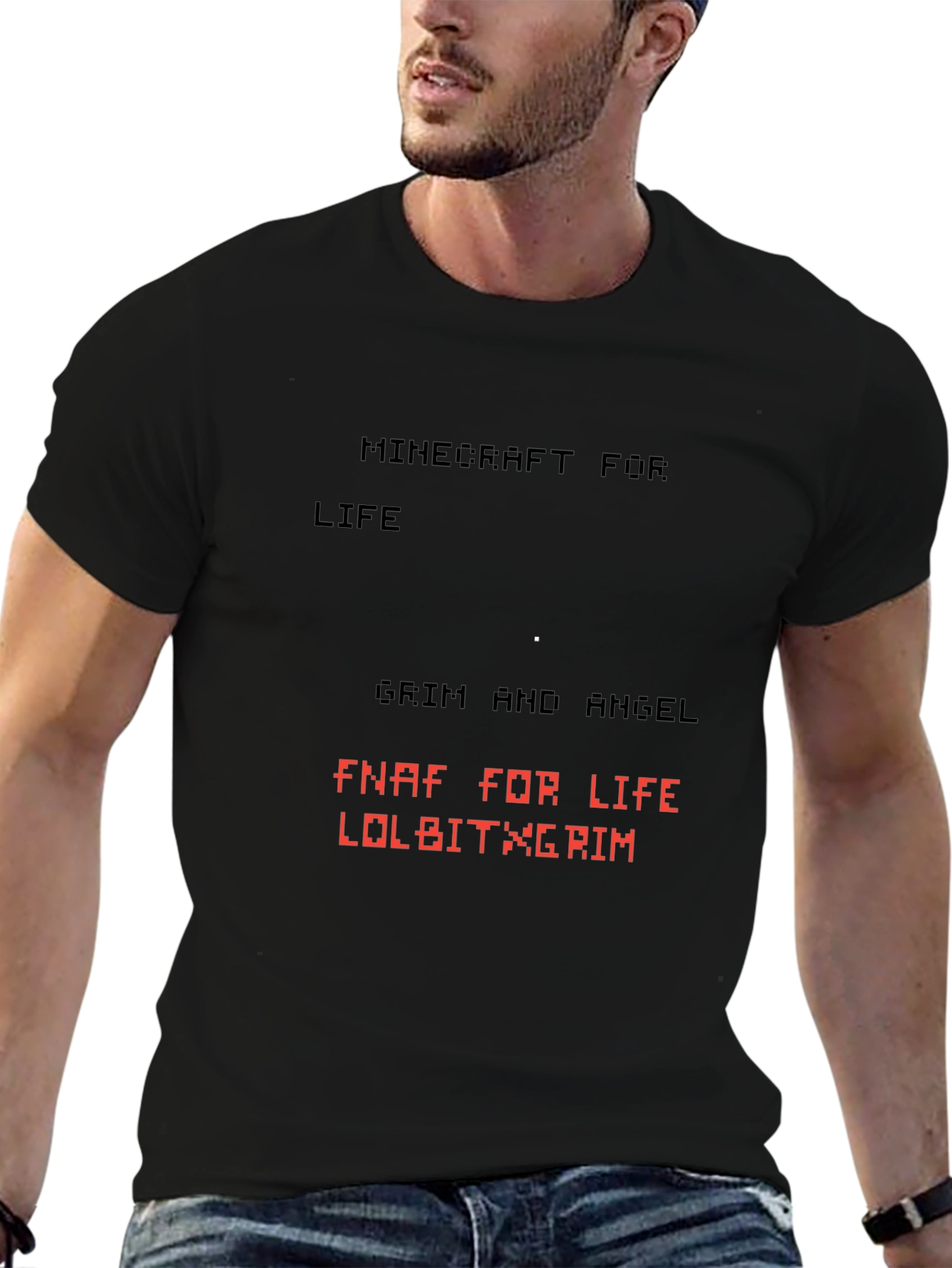 Minecraft and FNAF Gamer T-Shirt