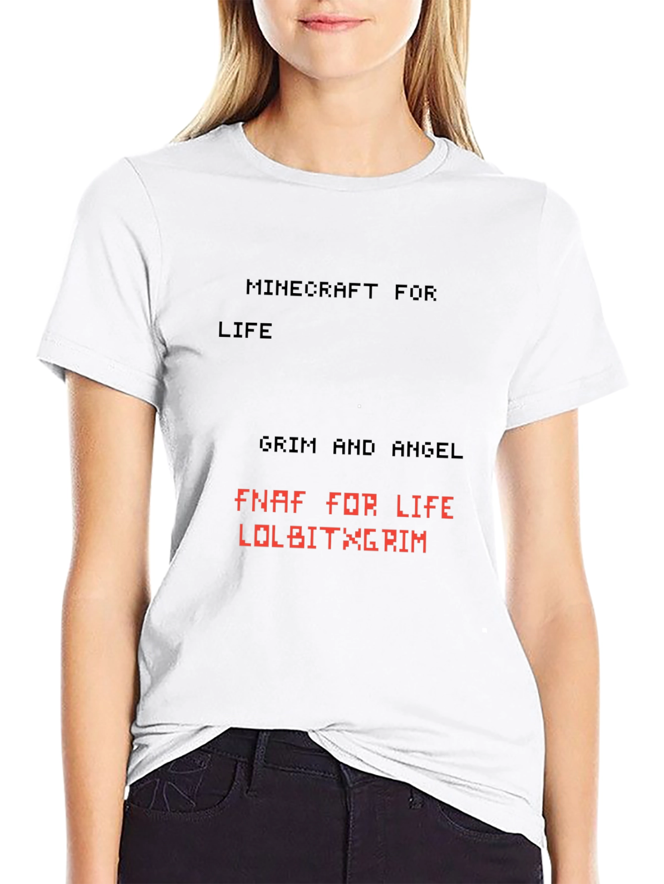 Minecraft and FNAF Gamer T-Shirt