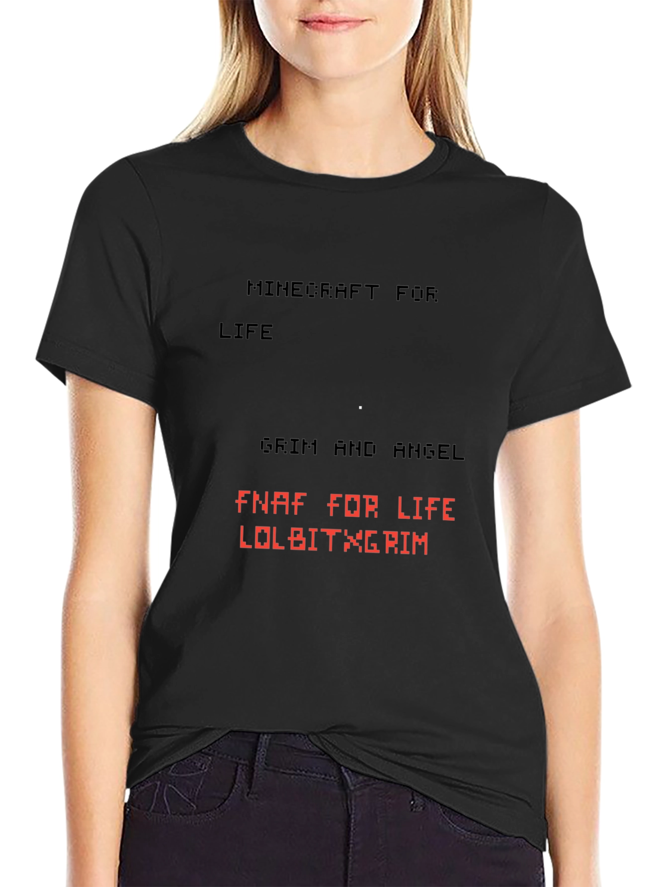 Minecraft and FNAF Gamer T-Shirt