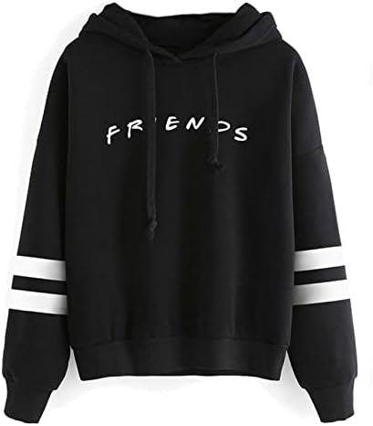 AganmiFashion Casual Friend Hoodie Sweatshirt Friend TV Show Merchandise Women Graphic Tops Hoodies Sweater Funny Hooded Pullover