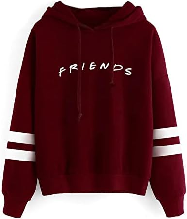 AganmiFashion Casual Friend Hoodie Sweatshirt Friend TV Show Merchandise Women Graphic Tops Hoodies Sweater Funny Hooded Pullover