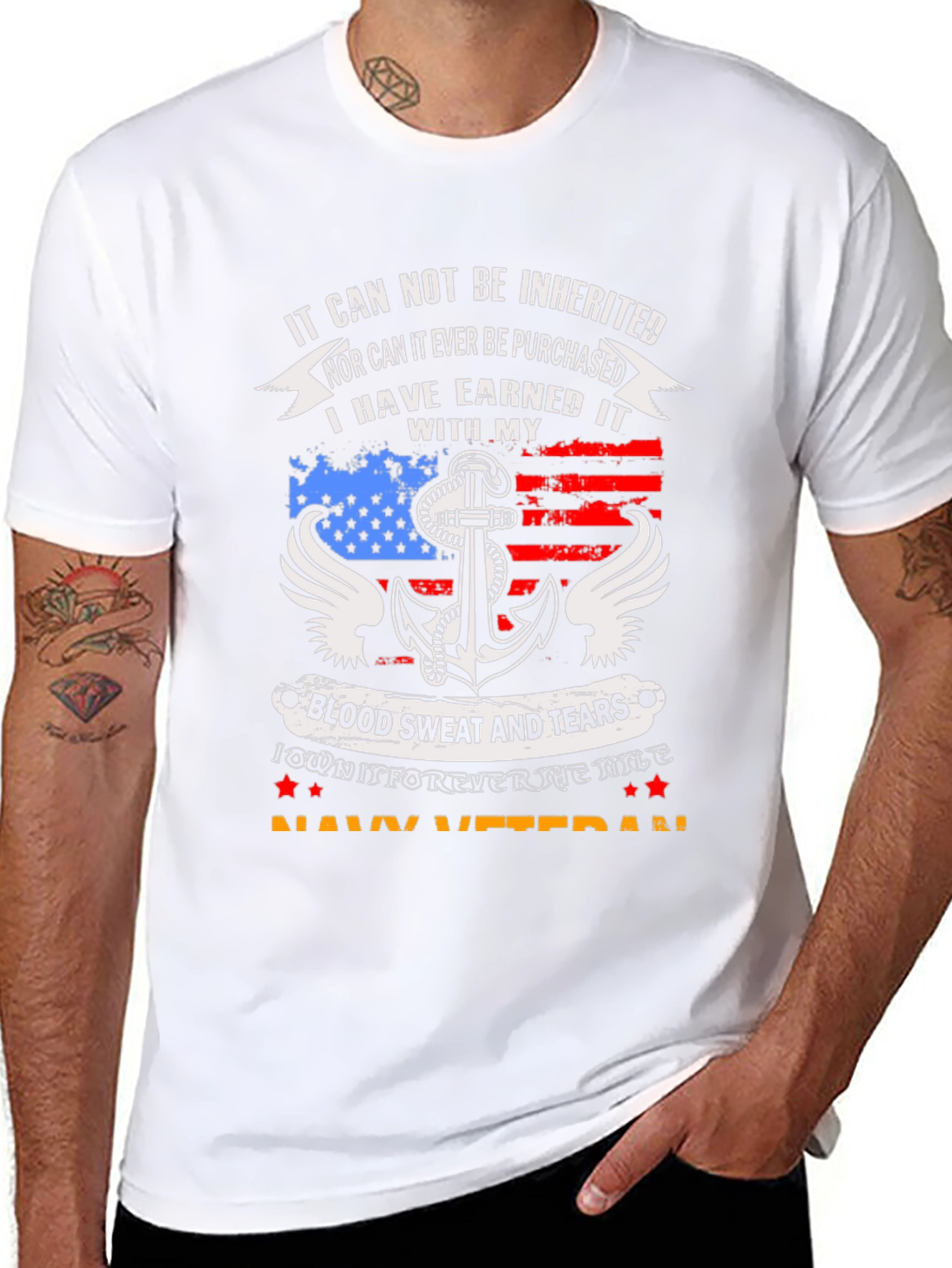 Navy Veteran Graphic T-Shirt
