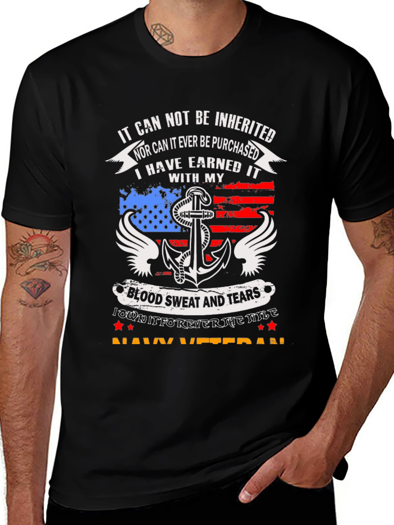 Navy Veteran Graphic T-Shirt