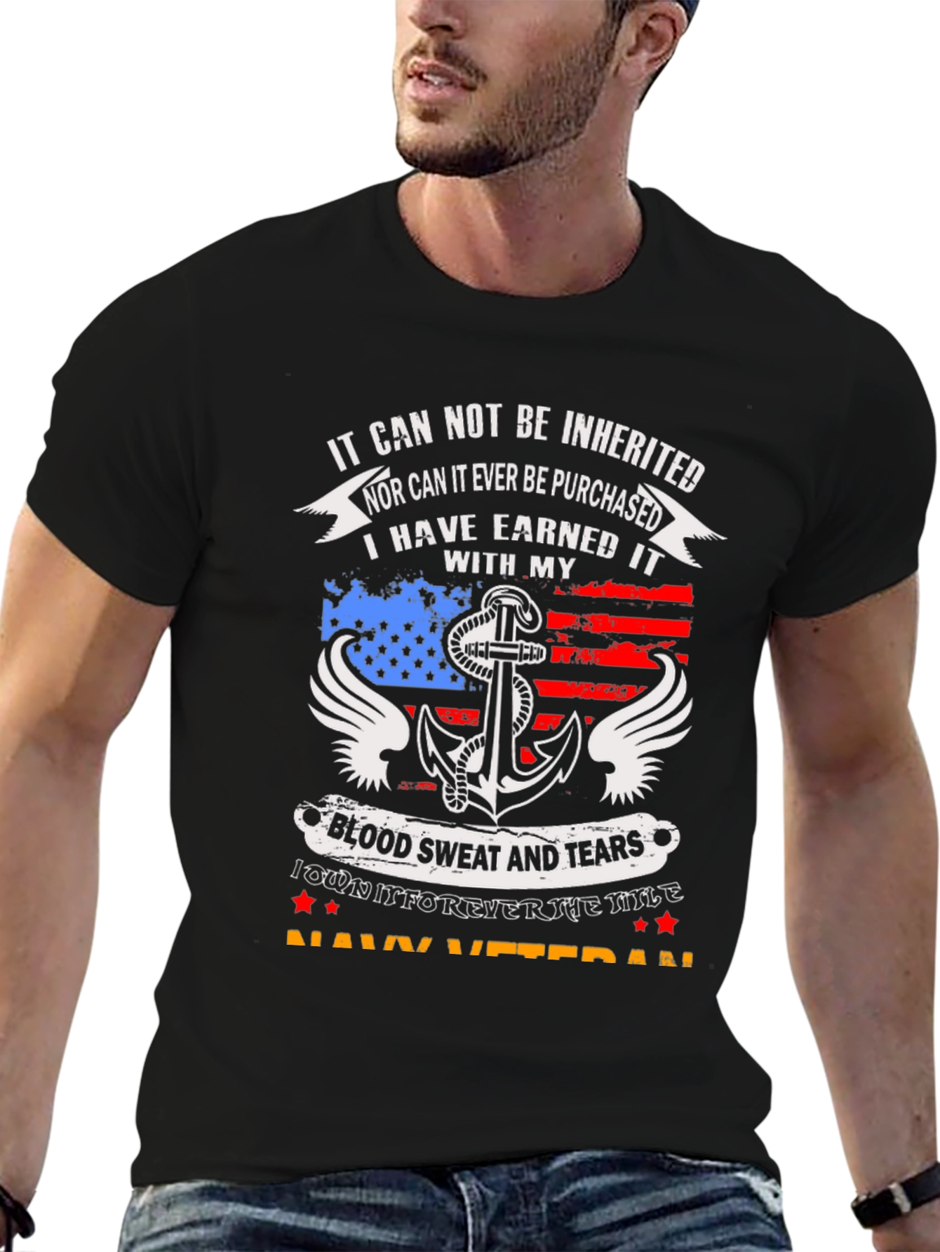 Navy Veteran Graphic T-Shirt