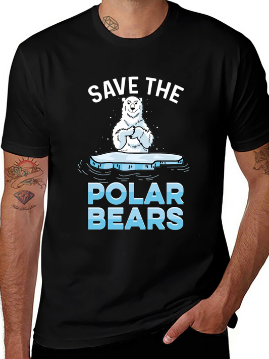 Save The Polar Bears Graphic T-Shirt