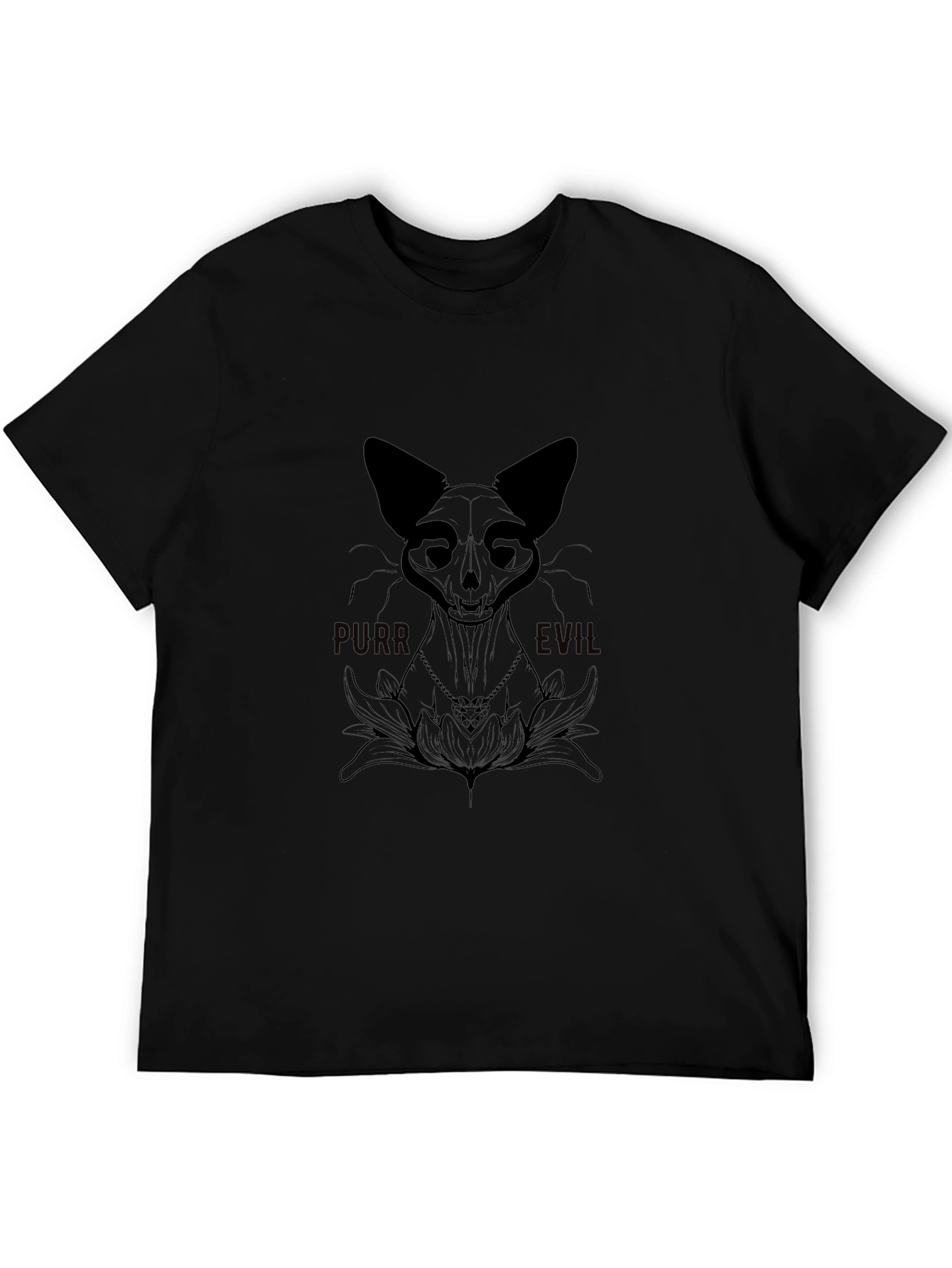 Purr Evil Cat Graphic T-Shirt
