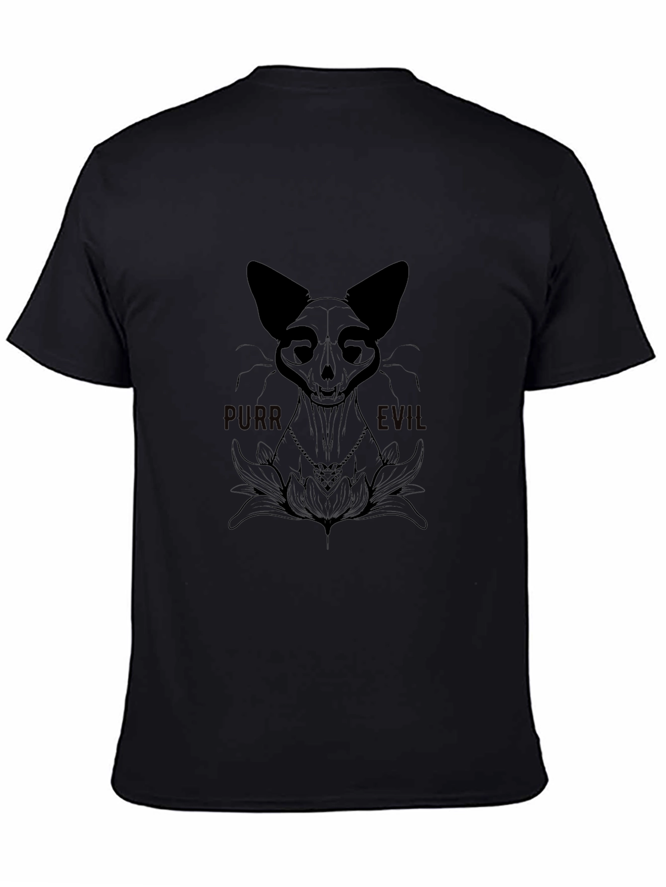 Purr Evil Cat Graphic T-Shirt