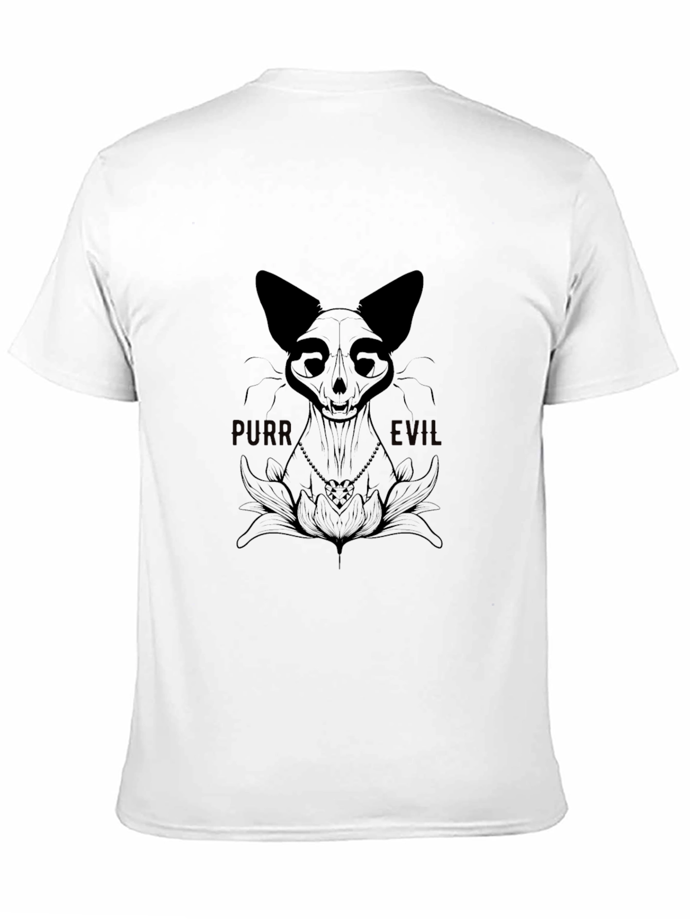 Purr Evil Cat Graphic T-Shirt