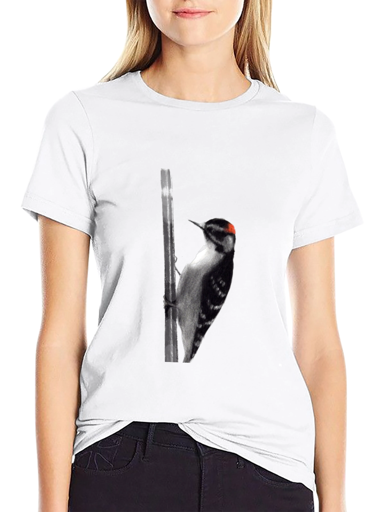 Woodpecker Graphic Black Tee