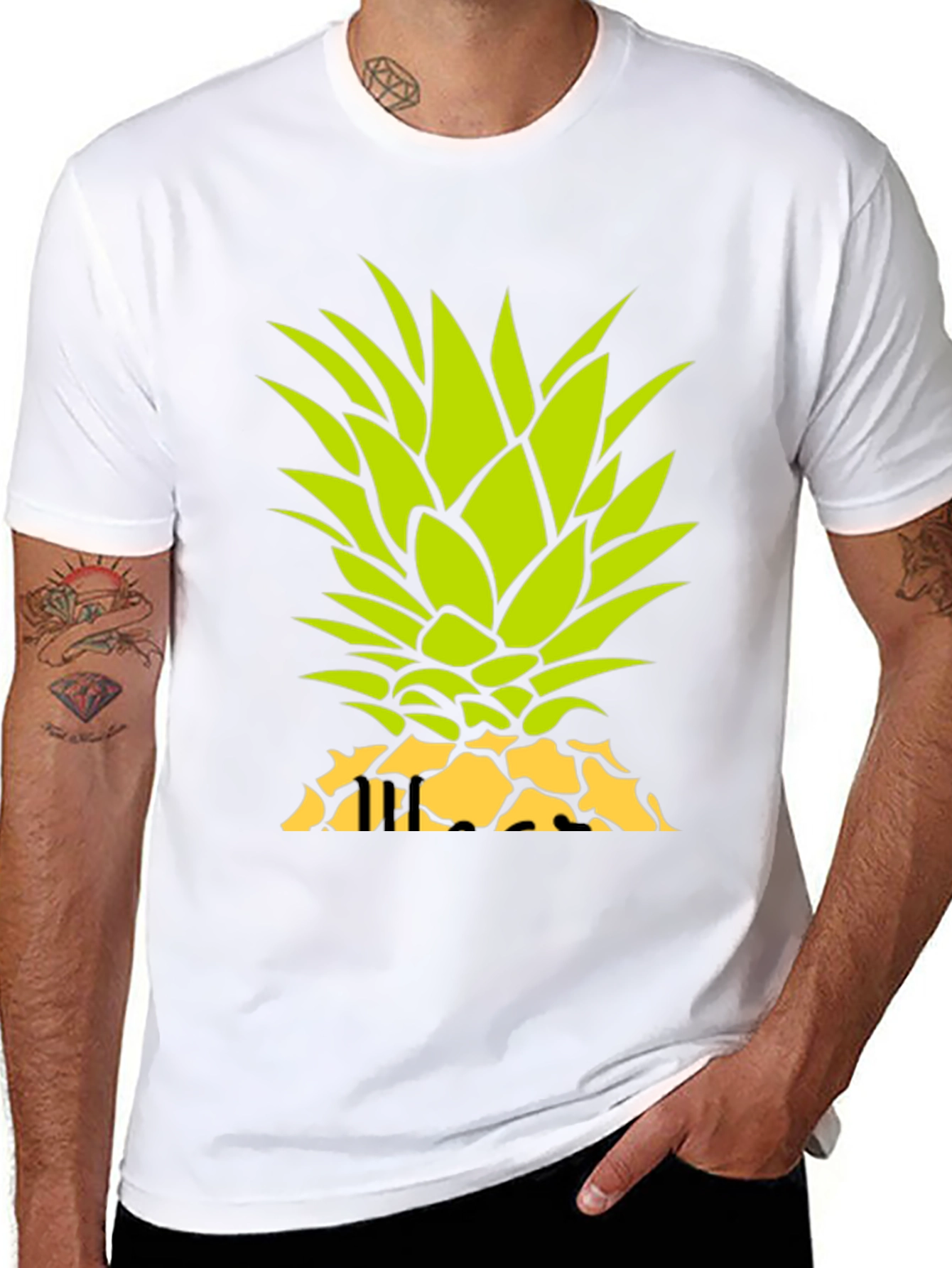 Pineapple Graphic Tee - Tropical Summer Vibes