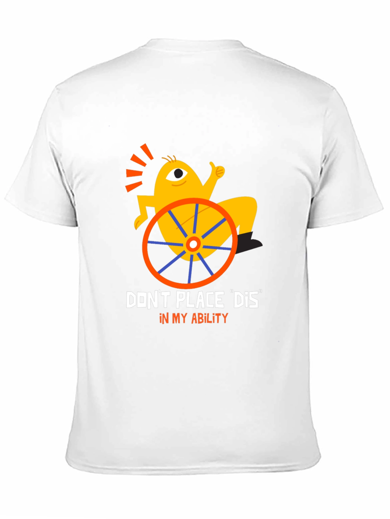 Disability Awareness Graphic T-Shirt - Black