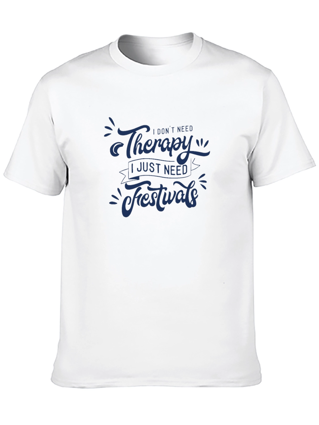 Therapy Festivals Graphic Tee - Black Casual T-Shirt