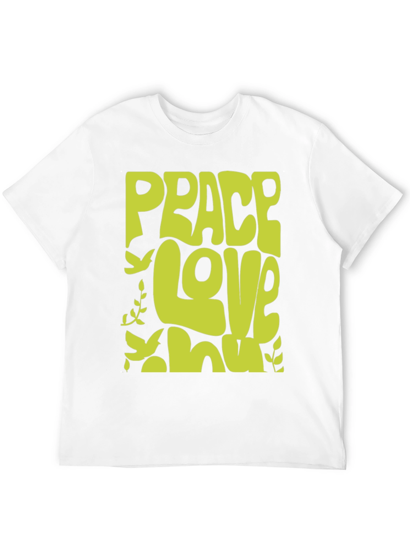 Peace Love T-Shirt - Retro Groovy Tee