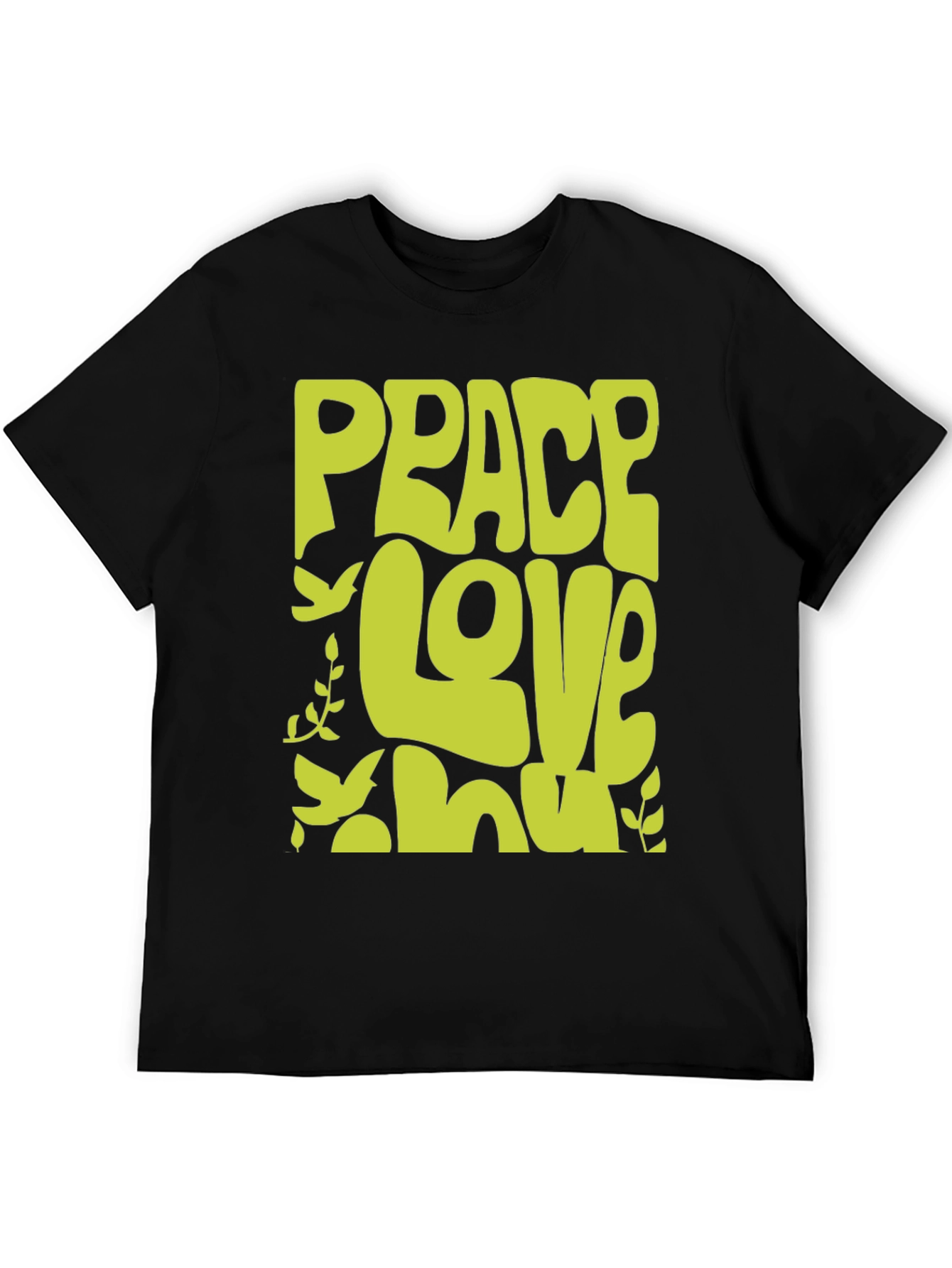Peace Love T-Shirt - Retro Groovy Tee