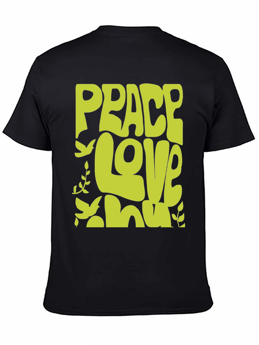 Peace Love T-Shirt - Retro Groovy Tee