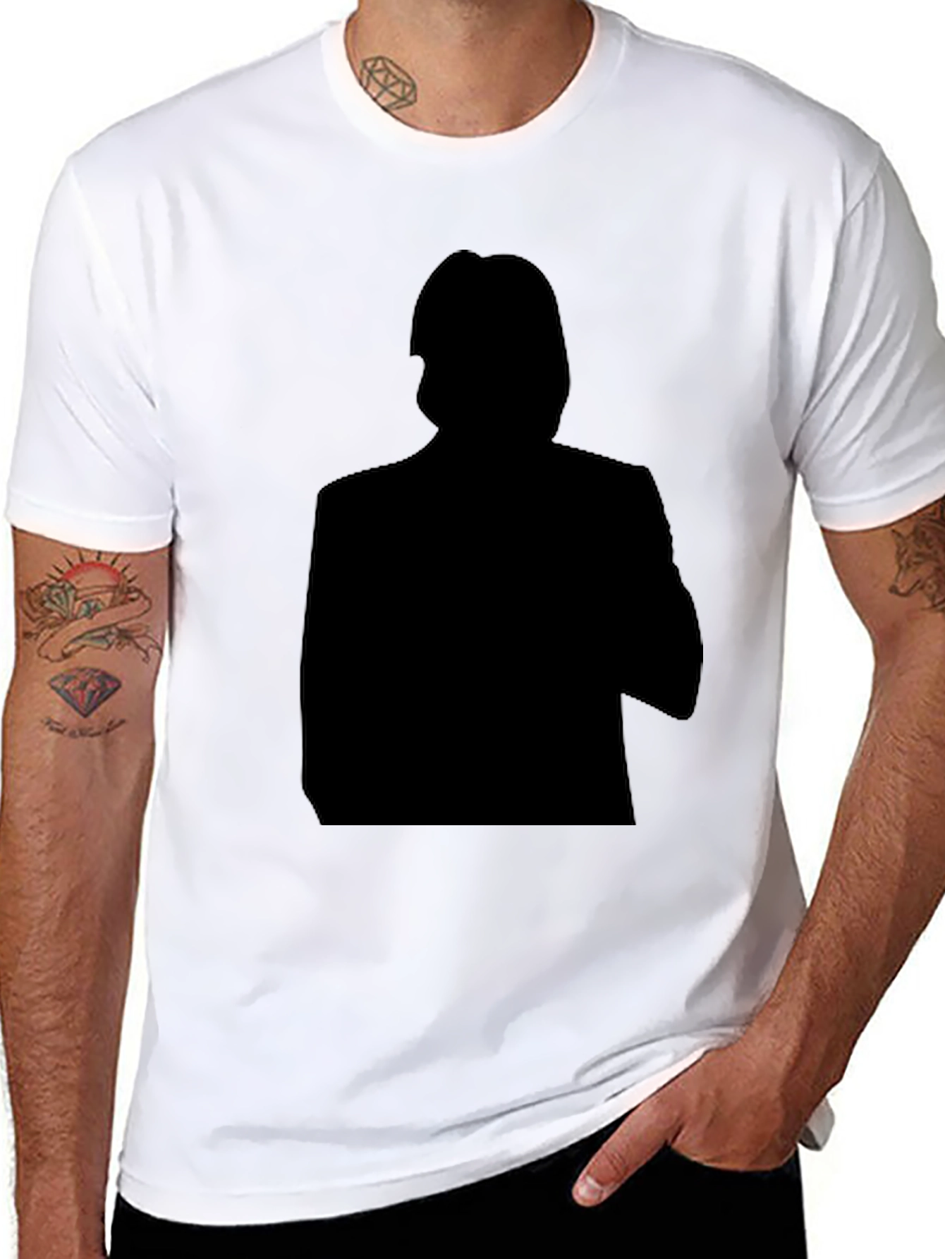 Silhouette Graphic Tee - Classic Black T-Shirt