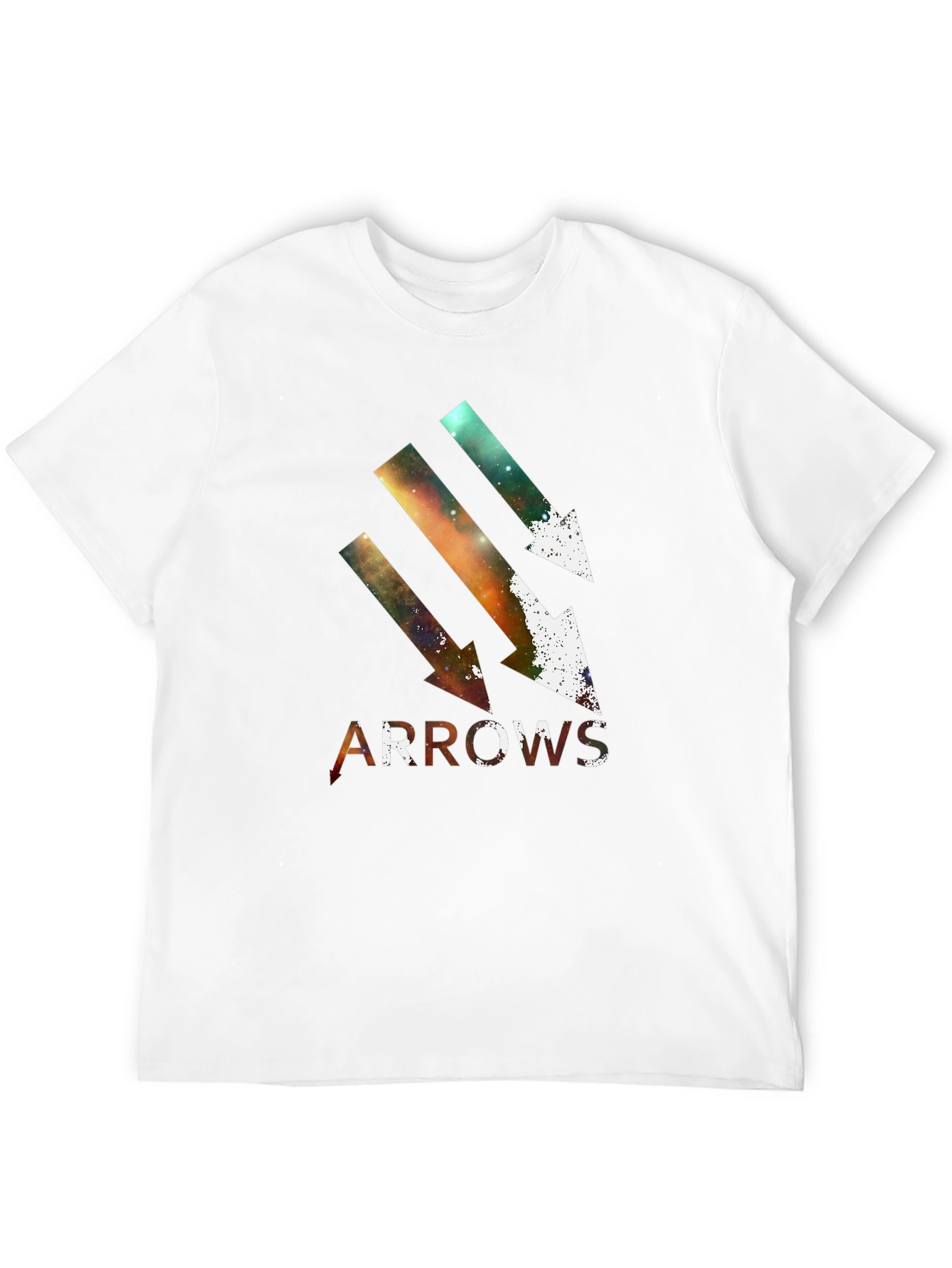 Arrows Graphic Print Black T-Shirt