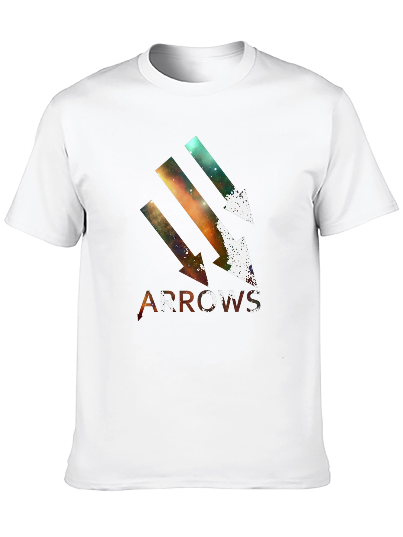 Arrows Graphic Print Black T-Shirt