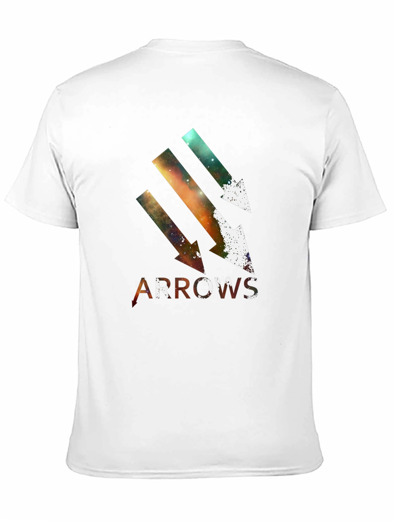 Arrows Graphic Print Black T-Shirt