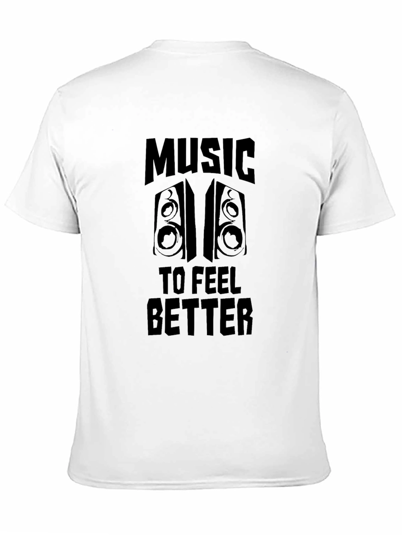 Music To Feel Better Graphic Tee - Black