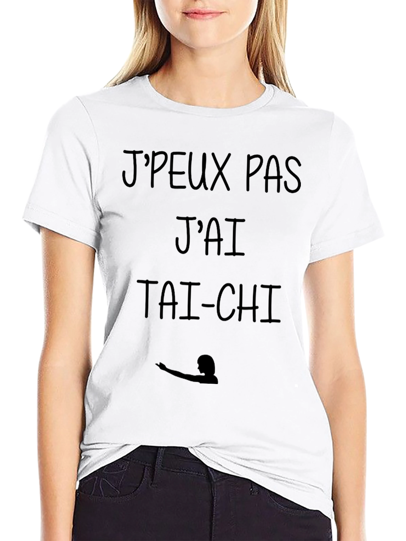 Tai-Chi T-Shirt - JPEUX PAS JAI TAI-CHI Black Tee