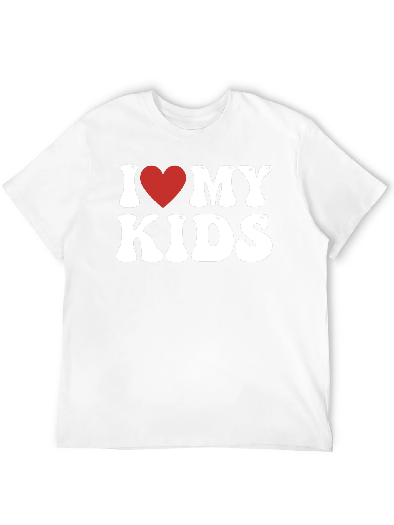 I Heart My Kids Black Tee -  Dad Gift!